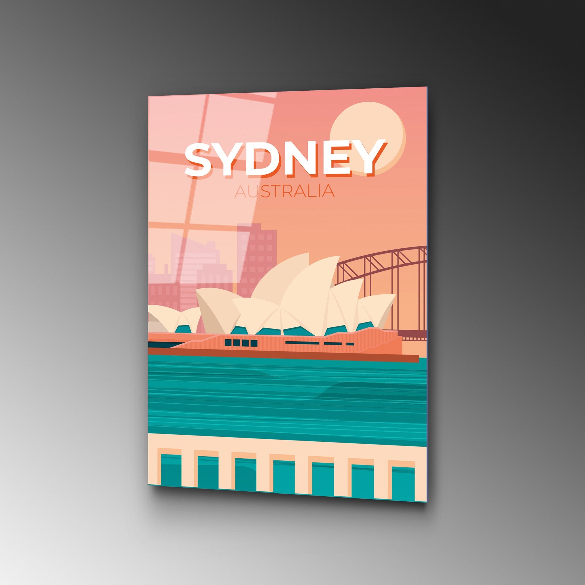 Quadro Decorativo em Vidro Temperado UV-1021 (30 x 45 cm) - Multicolor, 4 mm