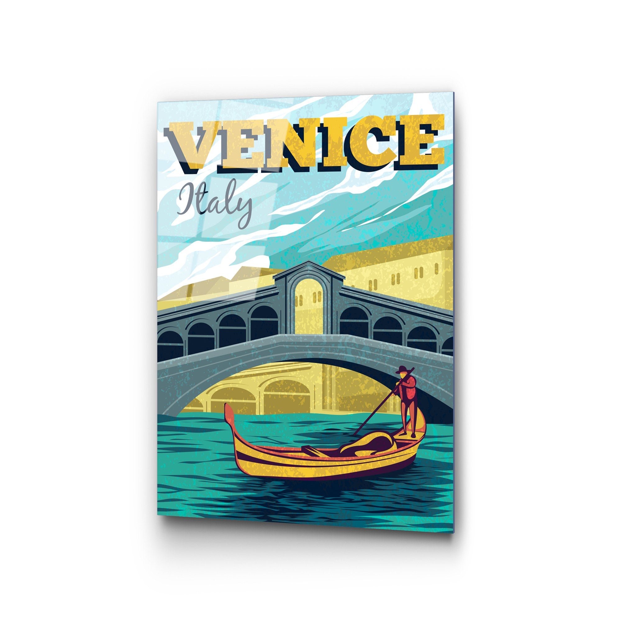 Quadro Decorativo em Vidro Temperado UV-1022, 30 x 45 cm, Multicolor, 4 mm