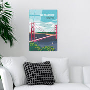 Quadro Decorativo em Vidro Temperado Multicolor 30x45 cm (4 mm) UV-1023