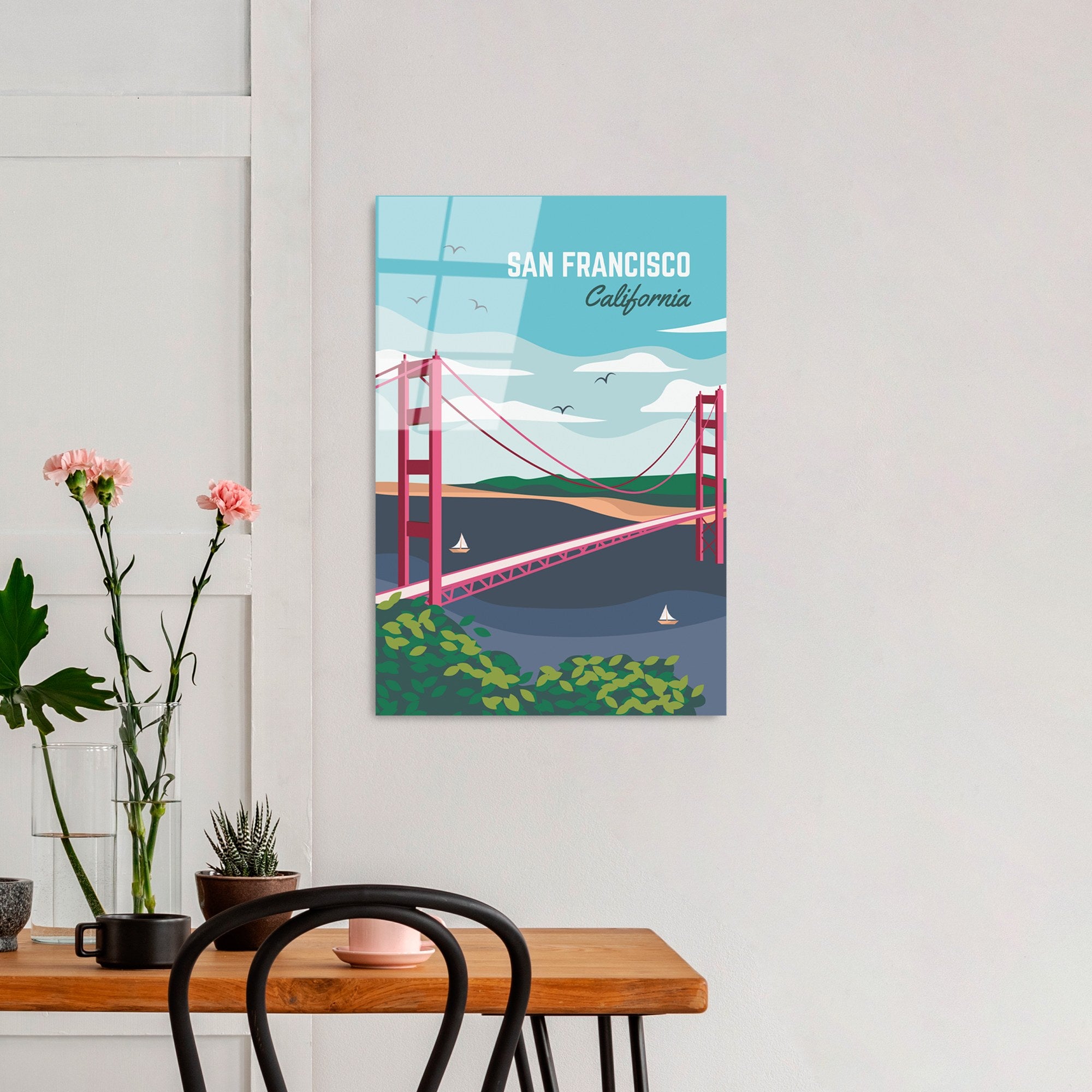 Quadro Decorativo em Vidro Temperado Multicolor 30x45 cm (4 mm) UV-1023