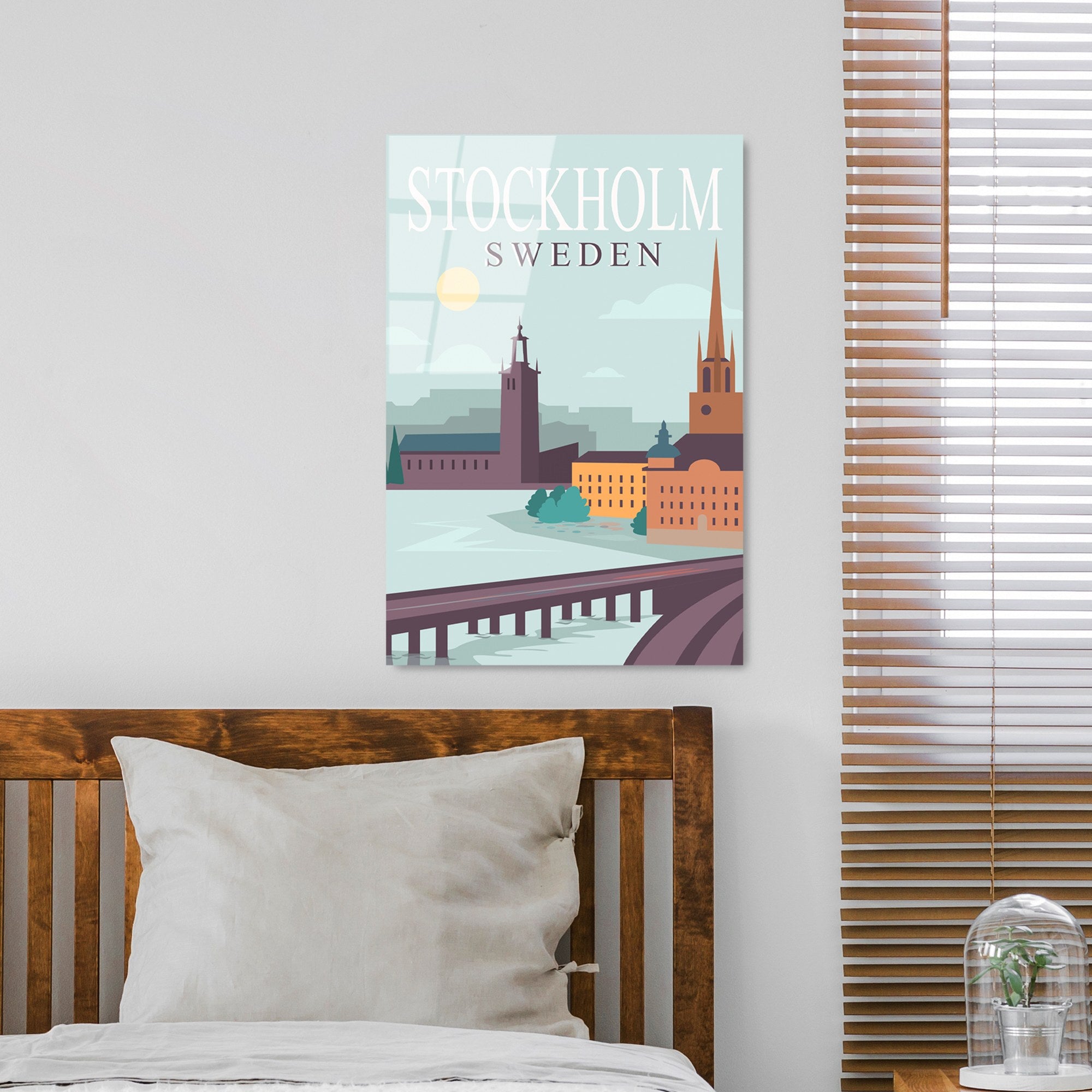 Quadro Decorativo em Vidro Temperado UV-1024, 30 x 45 cm, Multicolor, 4 mm