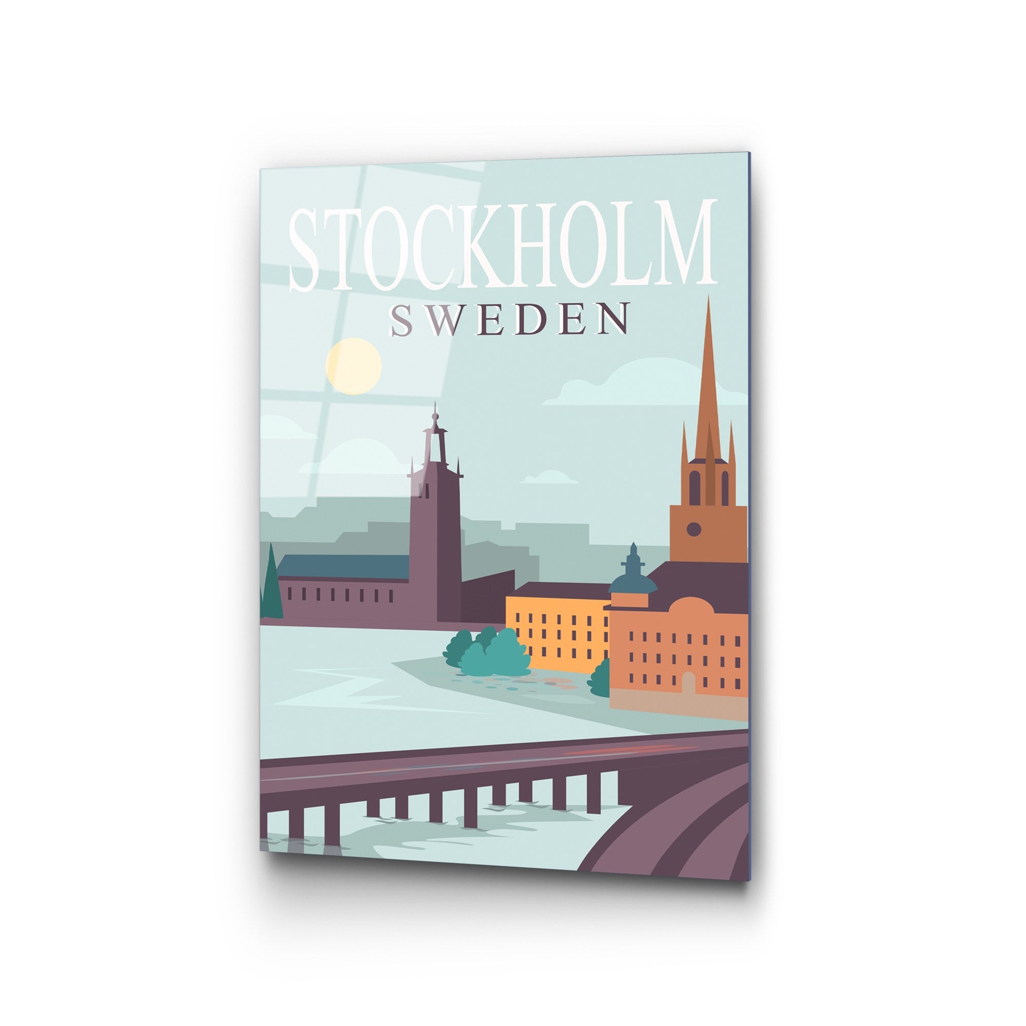 Quadro Decorativo em Vidro Temperado UV-1024, 30 x 45 cm, Multicolor, 4 mm