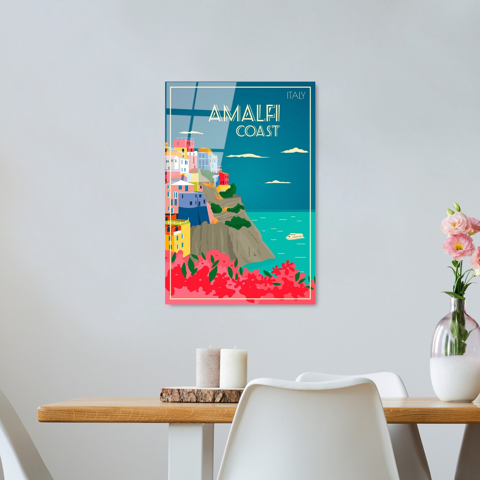 Quadro Decorativo em Vidro Temperado 4 mm 30 x 45 cm Multicolor – UV-1025 (123BZM2520)