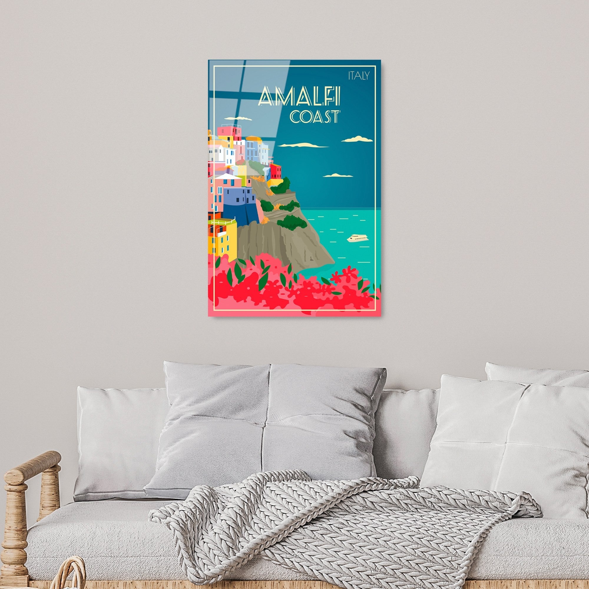 Quadro Decorativo em Vidro Temperado 4 mm 30 x 45 cm Multicolor – UV-1025 (123BZM2520)