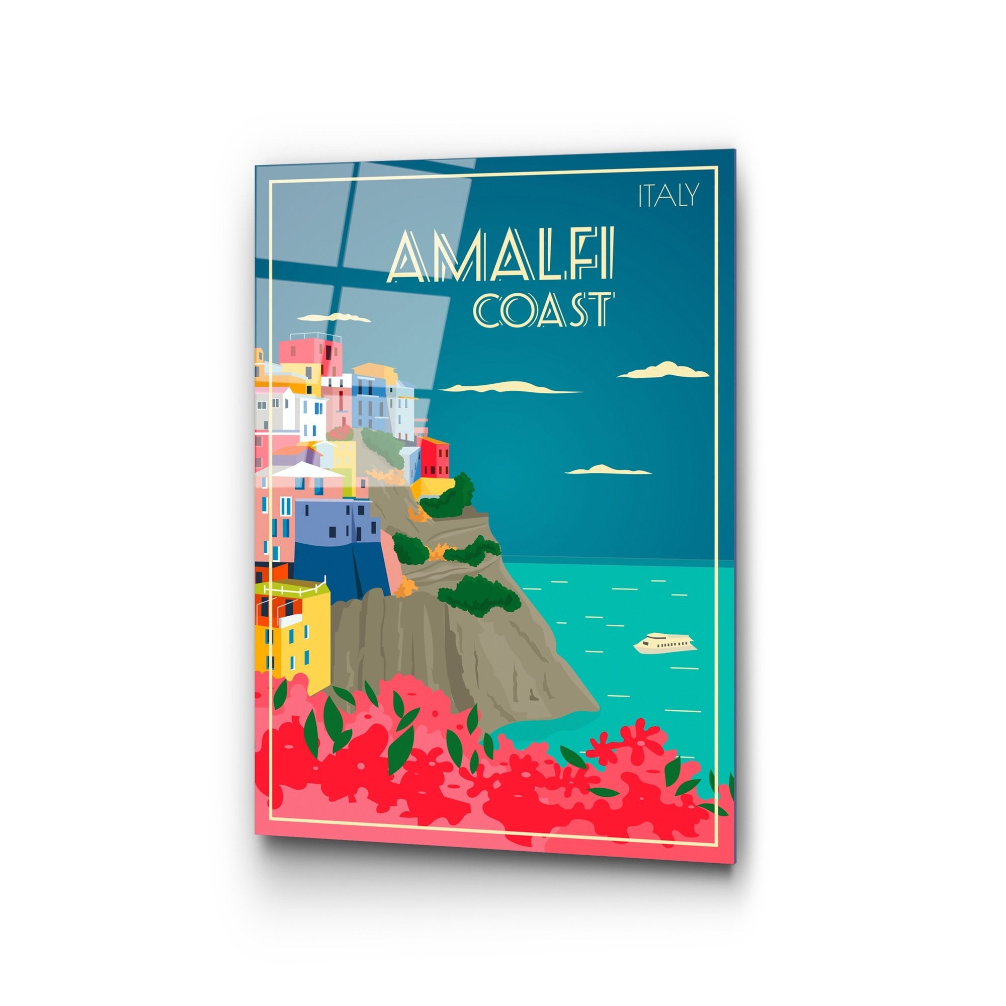 Quadro Decorativo em Vidro Temperado 4 mm 30 x 45 cm Multicolor – UV-1025 (123BZM2520)