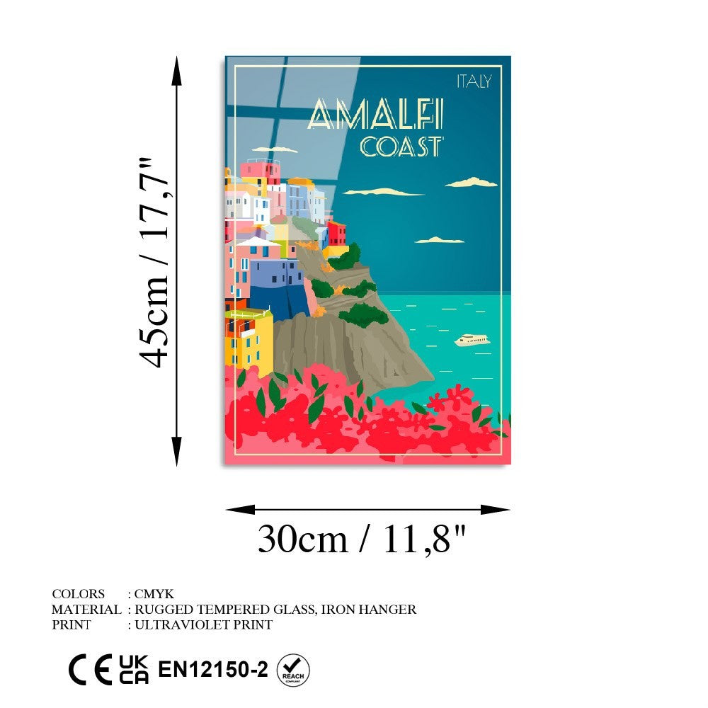 Quadro Decorativo em Vidro Temperado 4 mm 30 x 45 cm Multicolor – UV-1025 (123BZM2520)