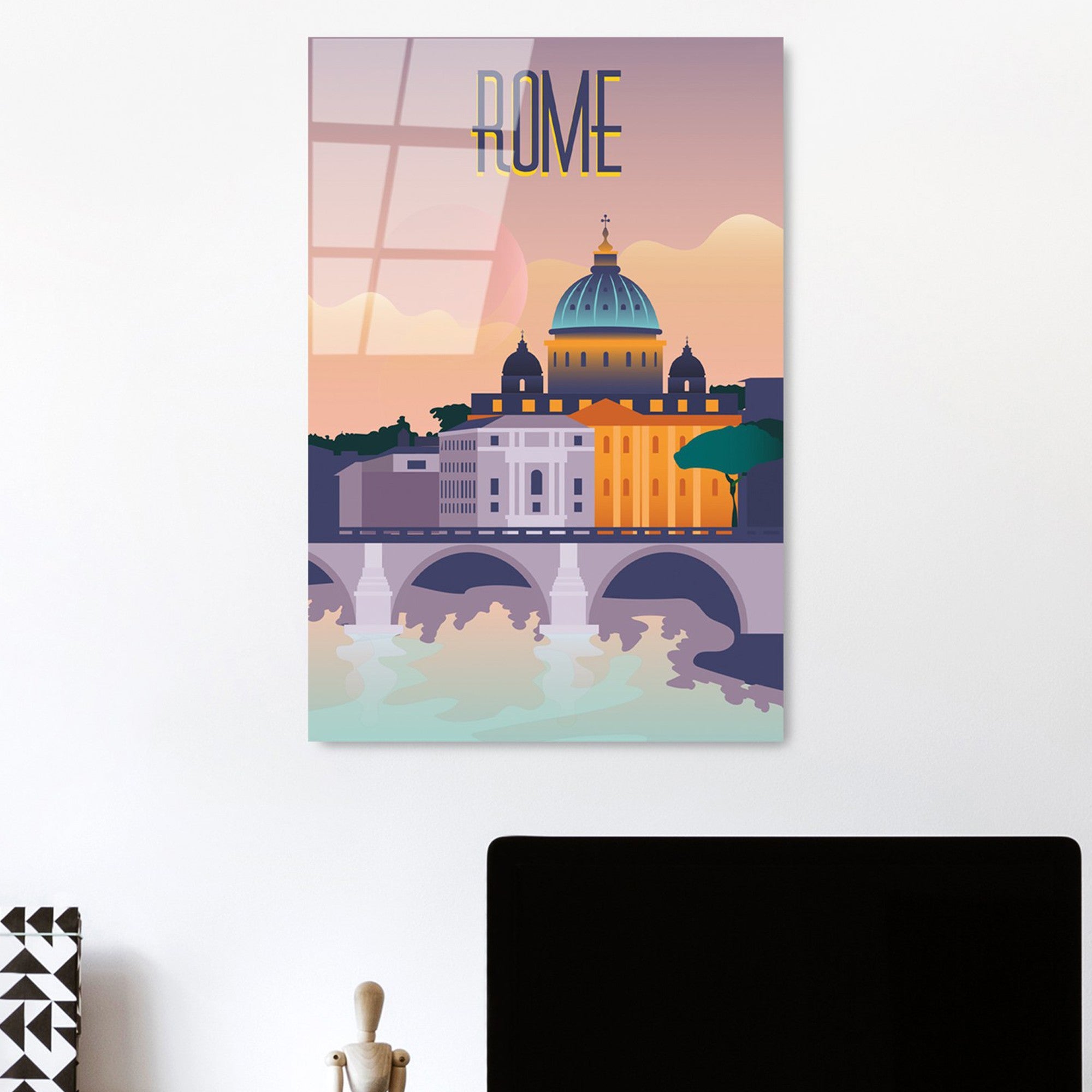 Quadro Decorativo – 30 x 45 cm – Vidro Temperado