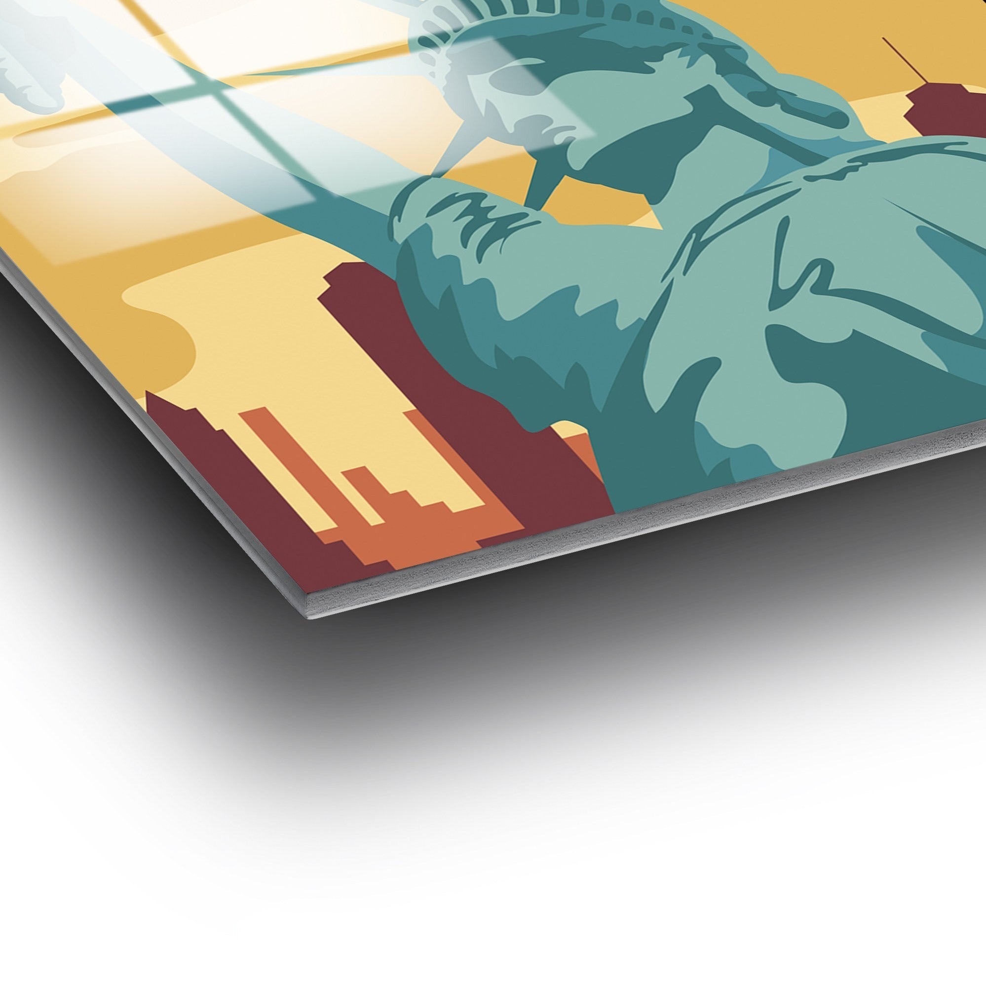 Quadro Decorativo em Vidro Temperado UV-1027, 30 x 45 cm, Multicolor, 100% Vidro 4 mm