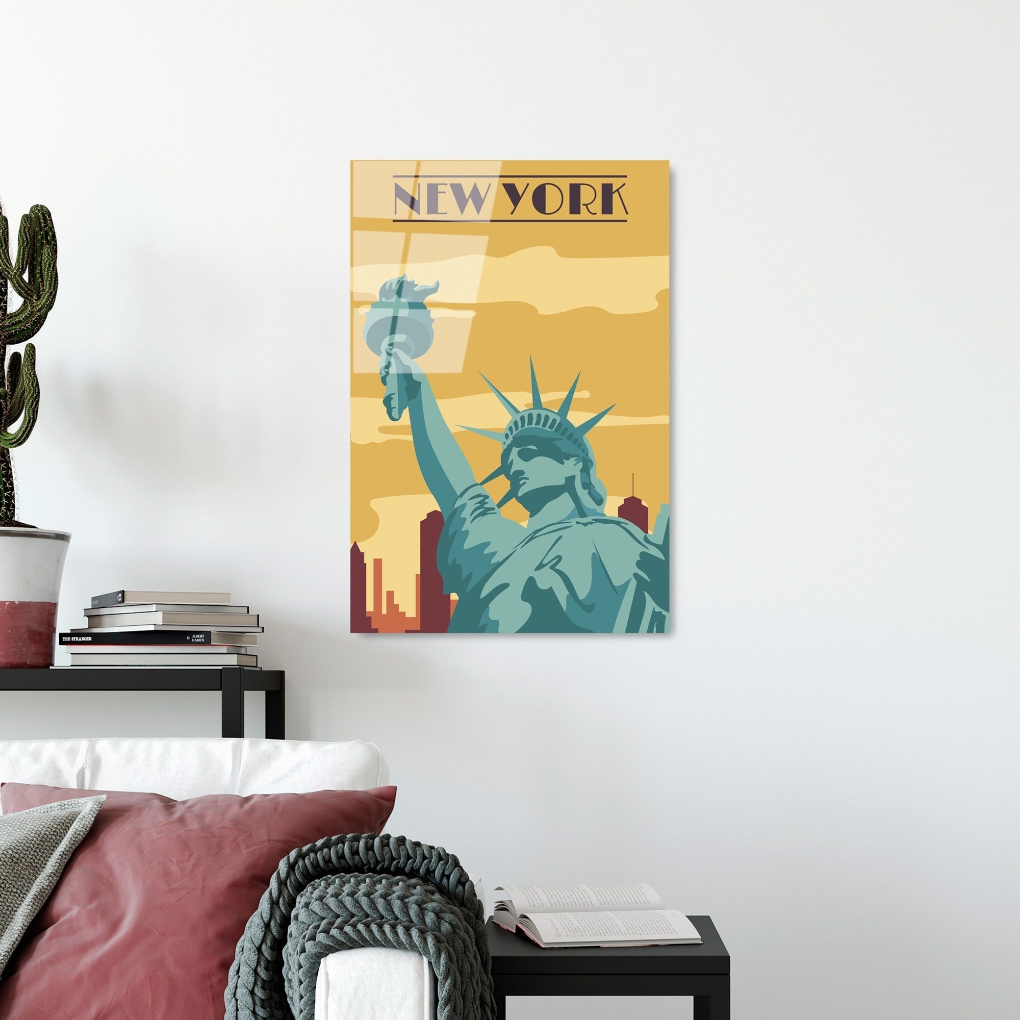 Quadro Decorativo em Vidro Temperado UV-1027, 30 x 45 cm, Multicolor, 100% Vidro 4 mm