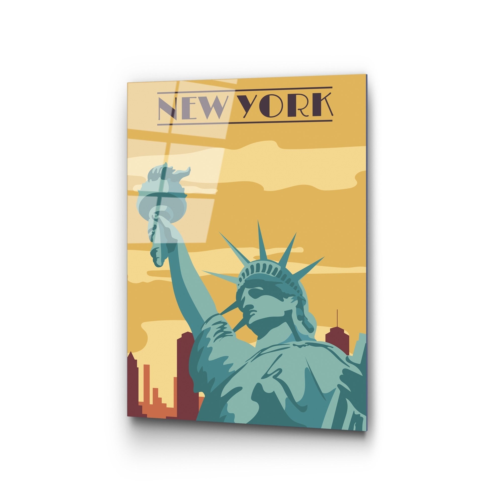 Quadro Decorativo em Vidro Temperado UV-1027, 30 x 45 cm, Multicolor, 100% Vidro 4 mm