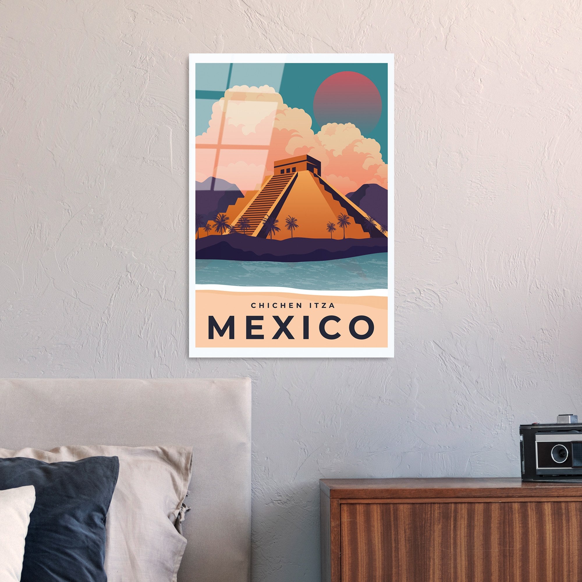 Quadro Decorativo em Vidro Temperado UV-1029 (30 x 45 cm) – Multicolor, 100% vidro temperado 4 mm