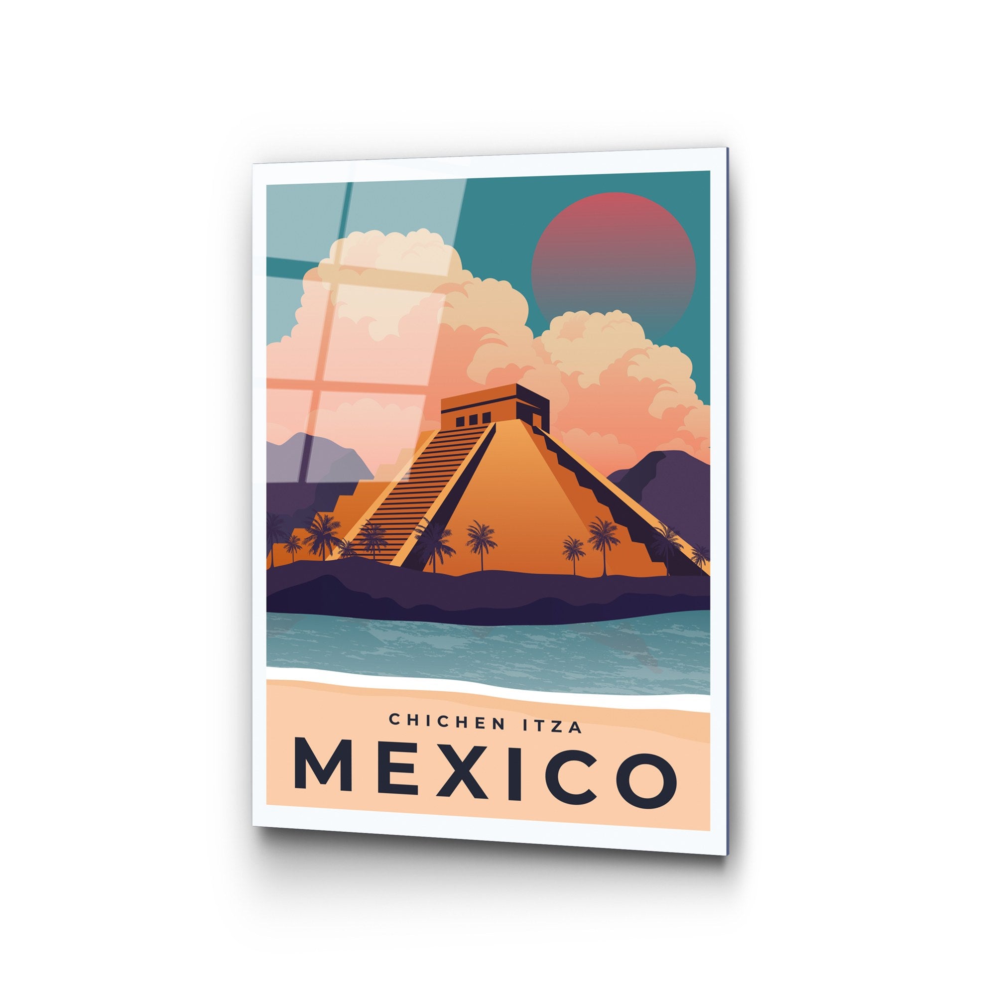 Quadro Decorativo em Vidro Temperado UV-1029 (30 x 45 cm) – Multicolor, 100% vidro temperado 4 mm