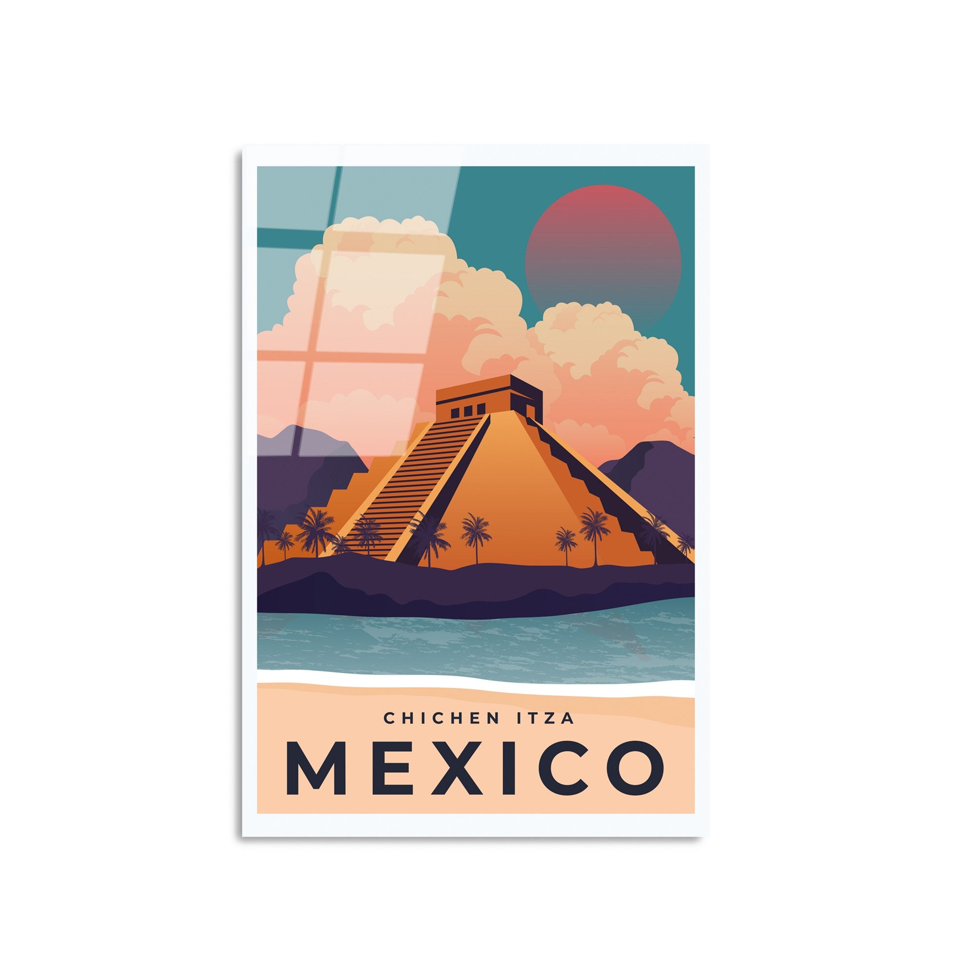 Quadro Decorativo em Vidro Temperado UV-1029 (30 x 45 cm) – Multicolor, 100% vidro temperado 4 mm