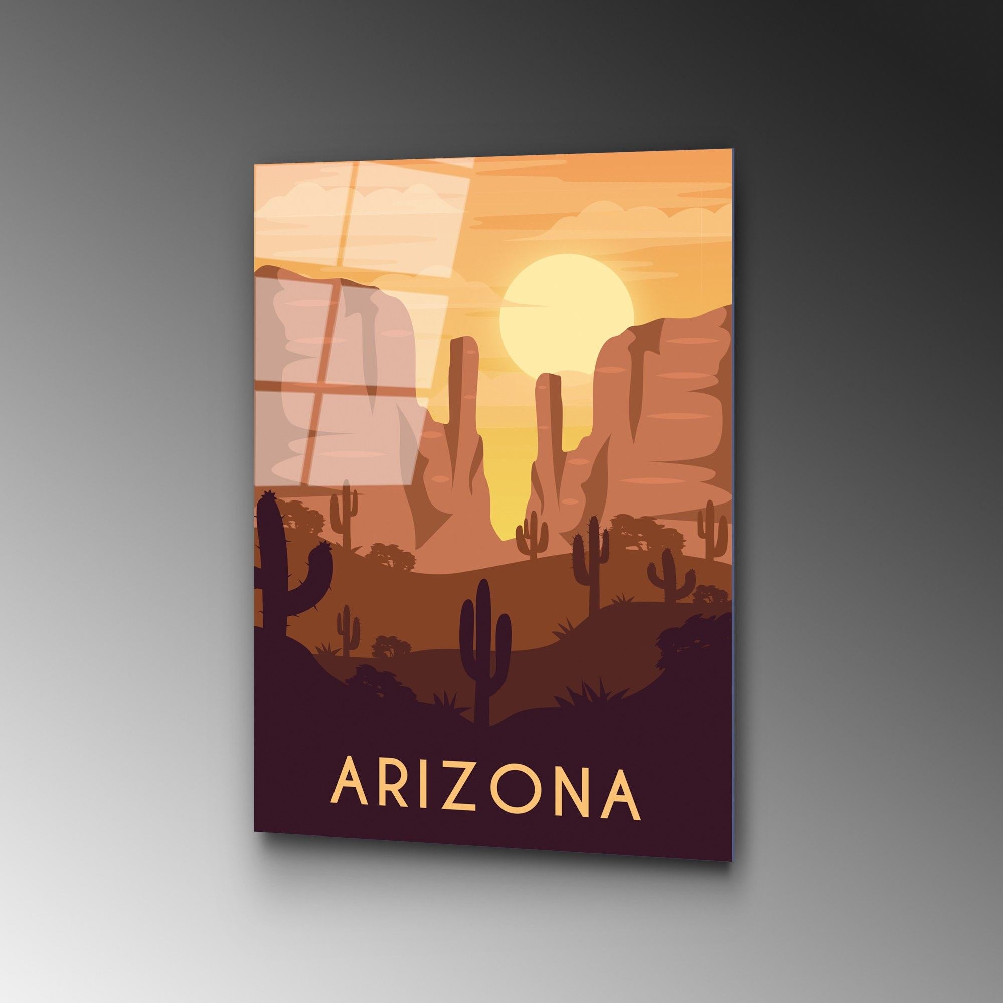 Quadro Decorativo em Vidro Temperado UV-1030 (30 x 45 cm) Multicolor – 4 mm