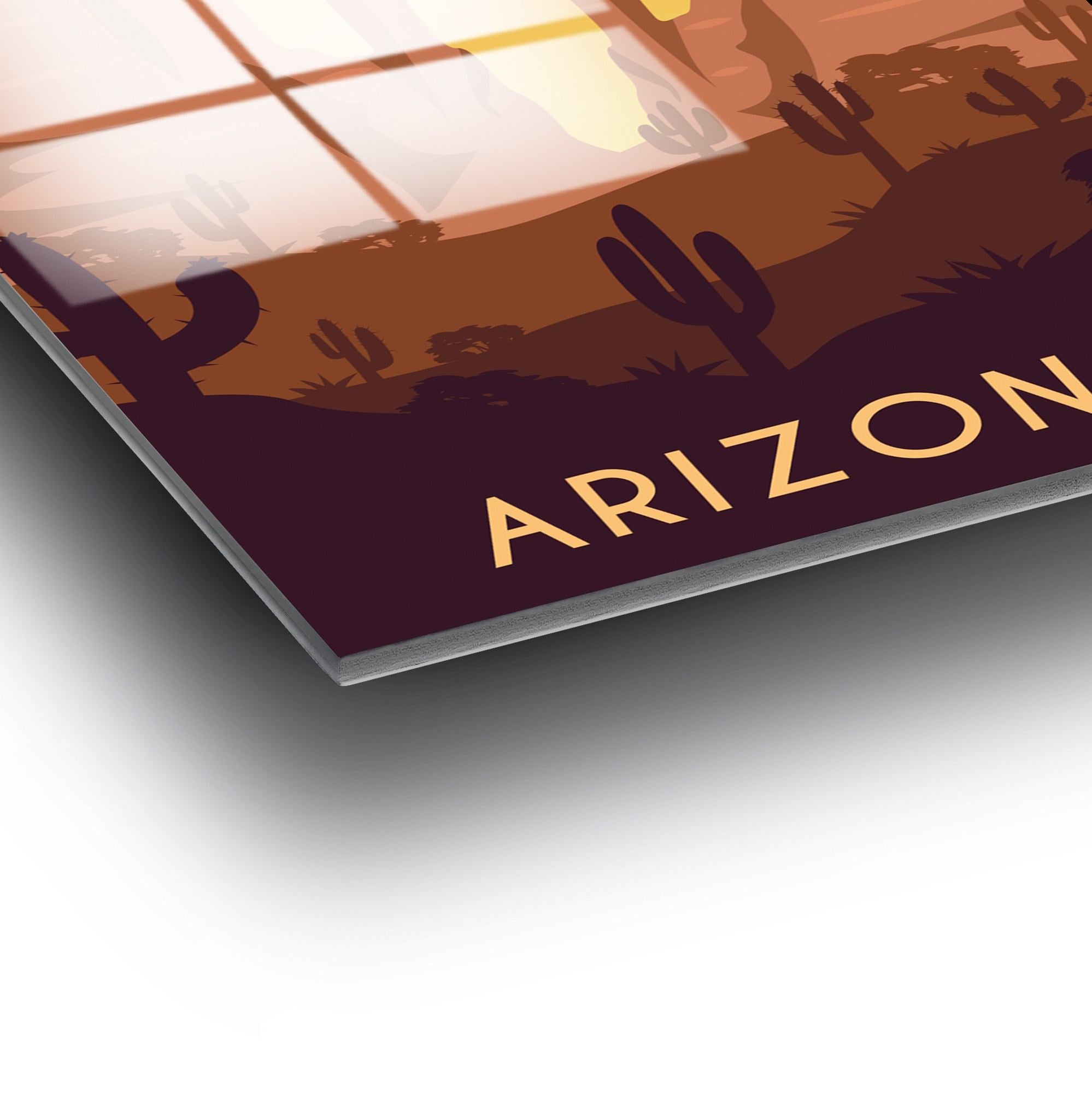 Quadro Decorativo em Vidro Temperado UV-1030 (30 x 45 cm) Multicolor – 4 mm