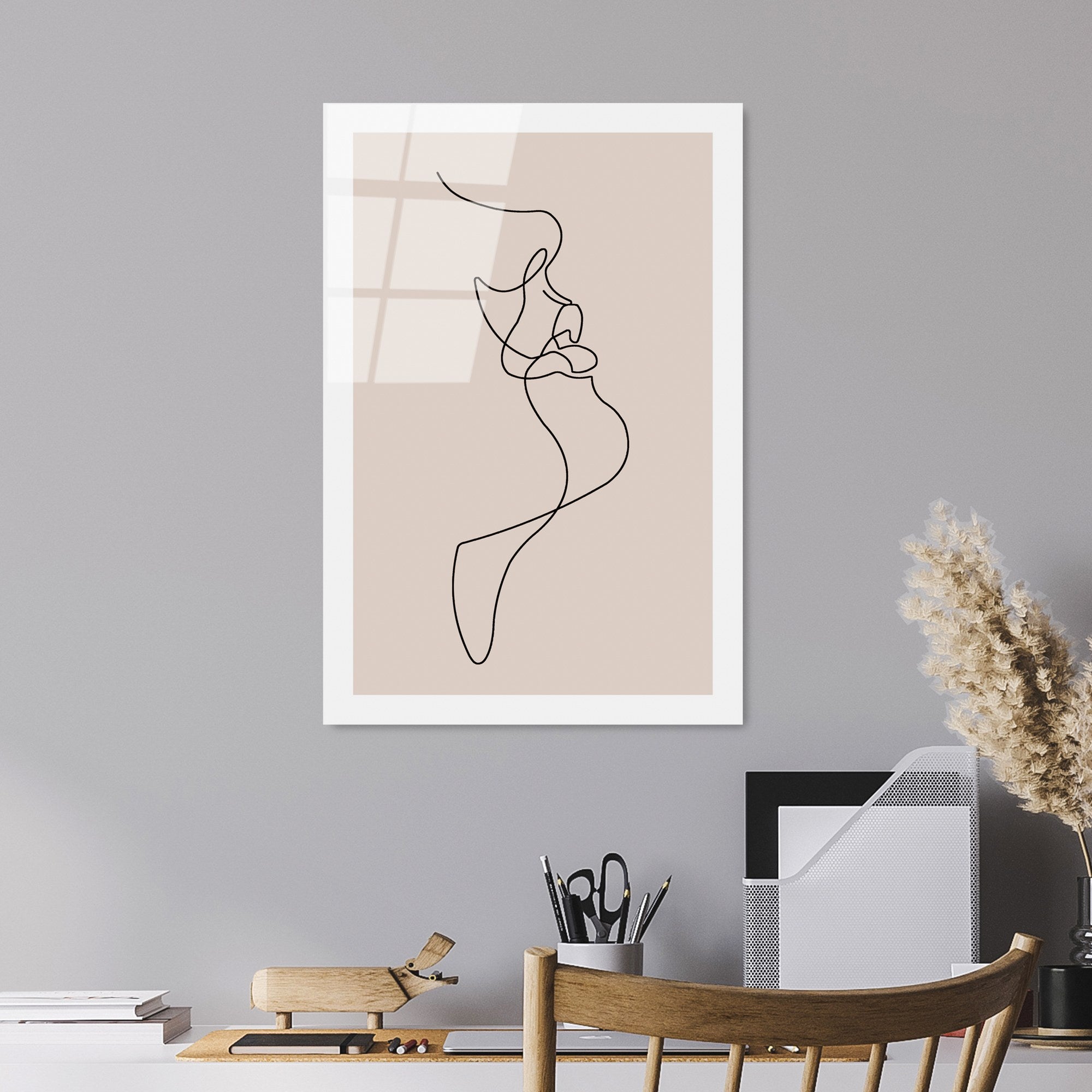 Quadro Decorativo em Vidro Temperado (4 mm) UV-1035, Multicolor, 30 x 45 cm