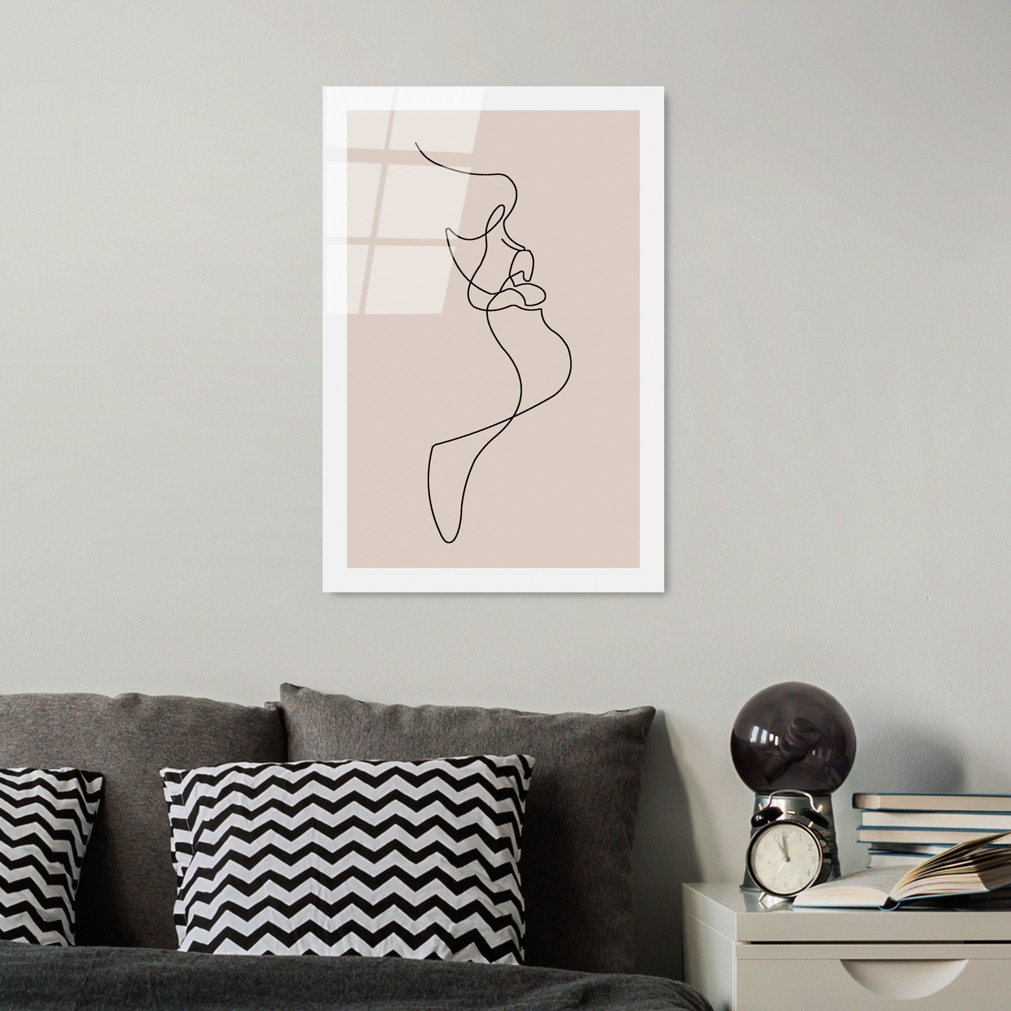 Quadro Decorativo em Vidro Temperado (4 mm) UV-1035, Multicolor, 30 x 45 cm