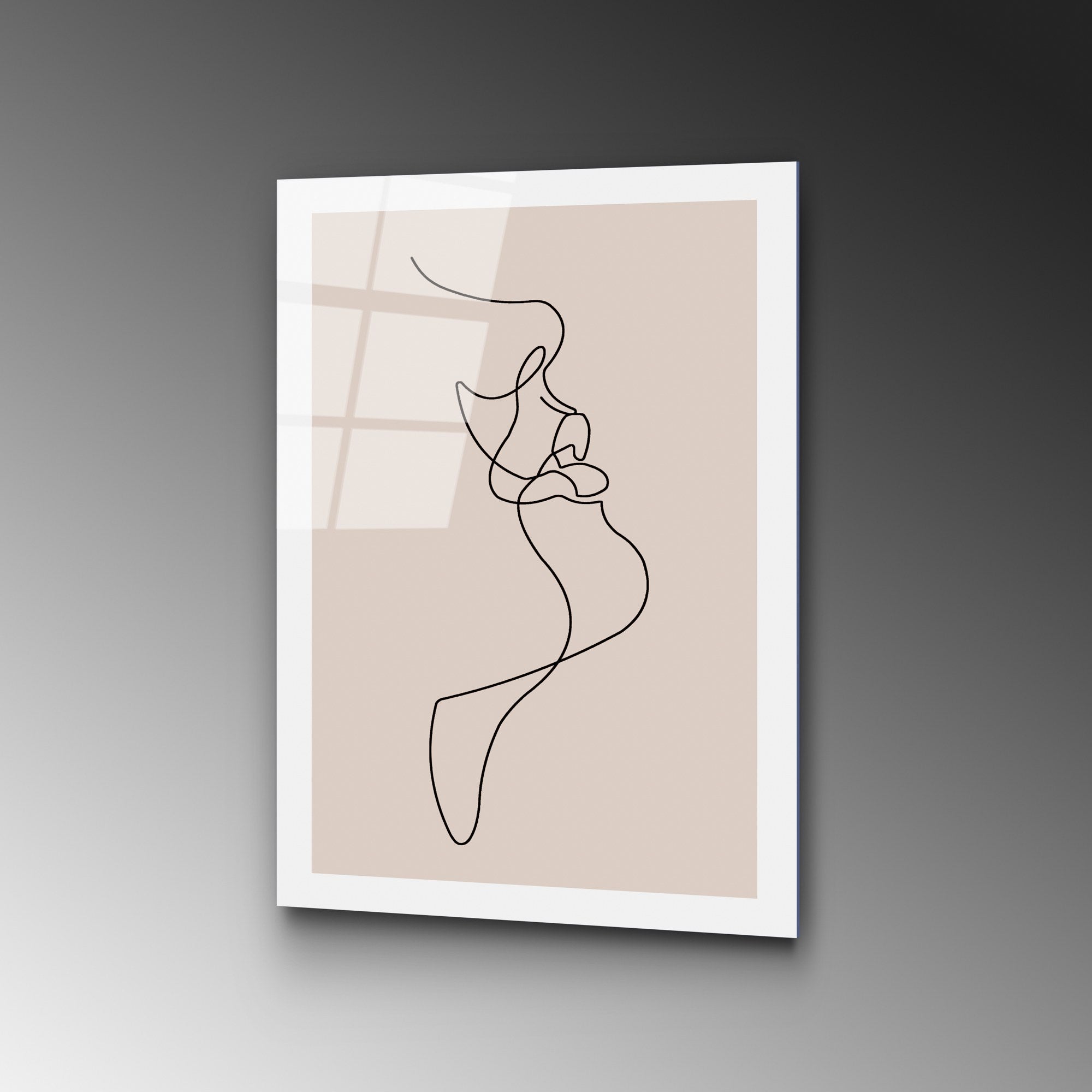 Quadro Decorativo em Vidro Temperado (4 mm) UV-1035, Multicolor, 30 x 45 cm