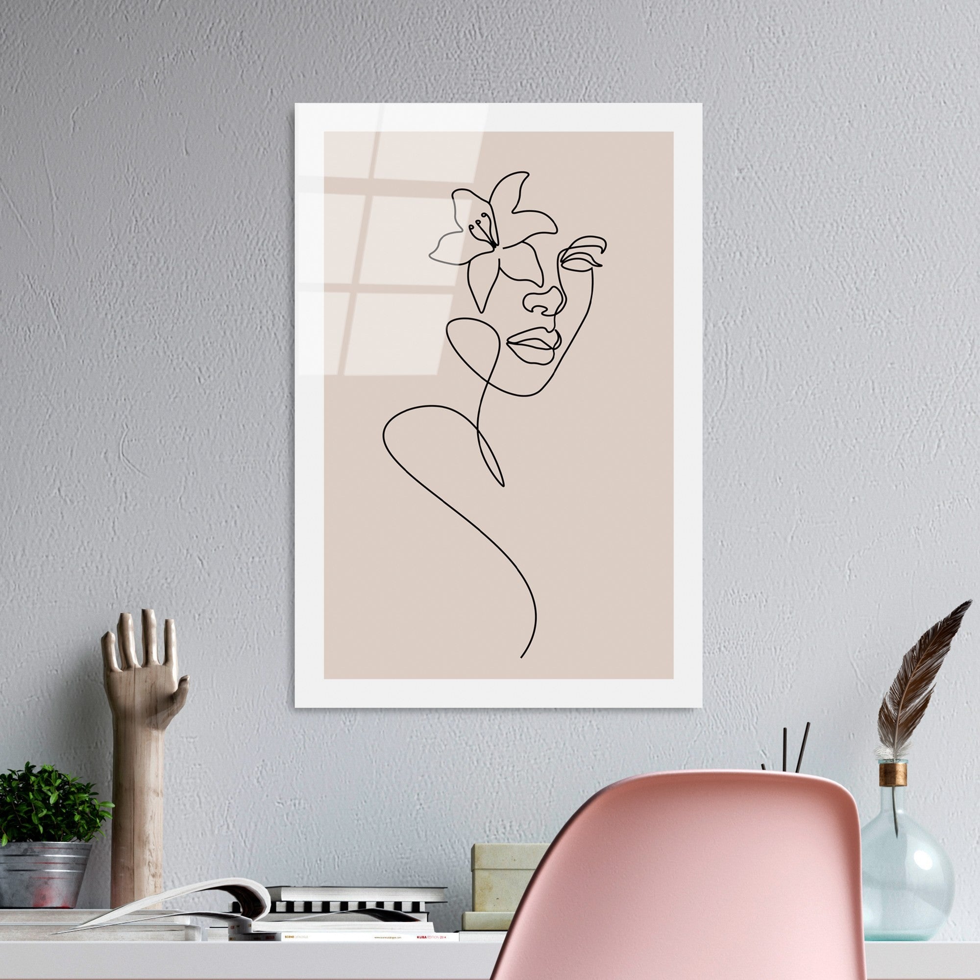 Quadro Decorativo em Vidro Temperado UV-1036, Multicolor, 30 x 45 cm, 4 mm