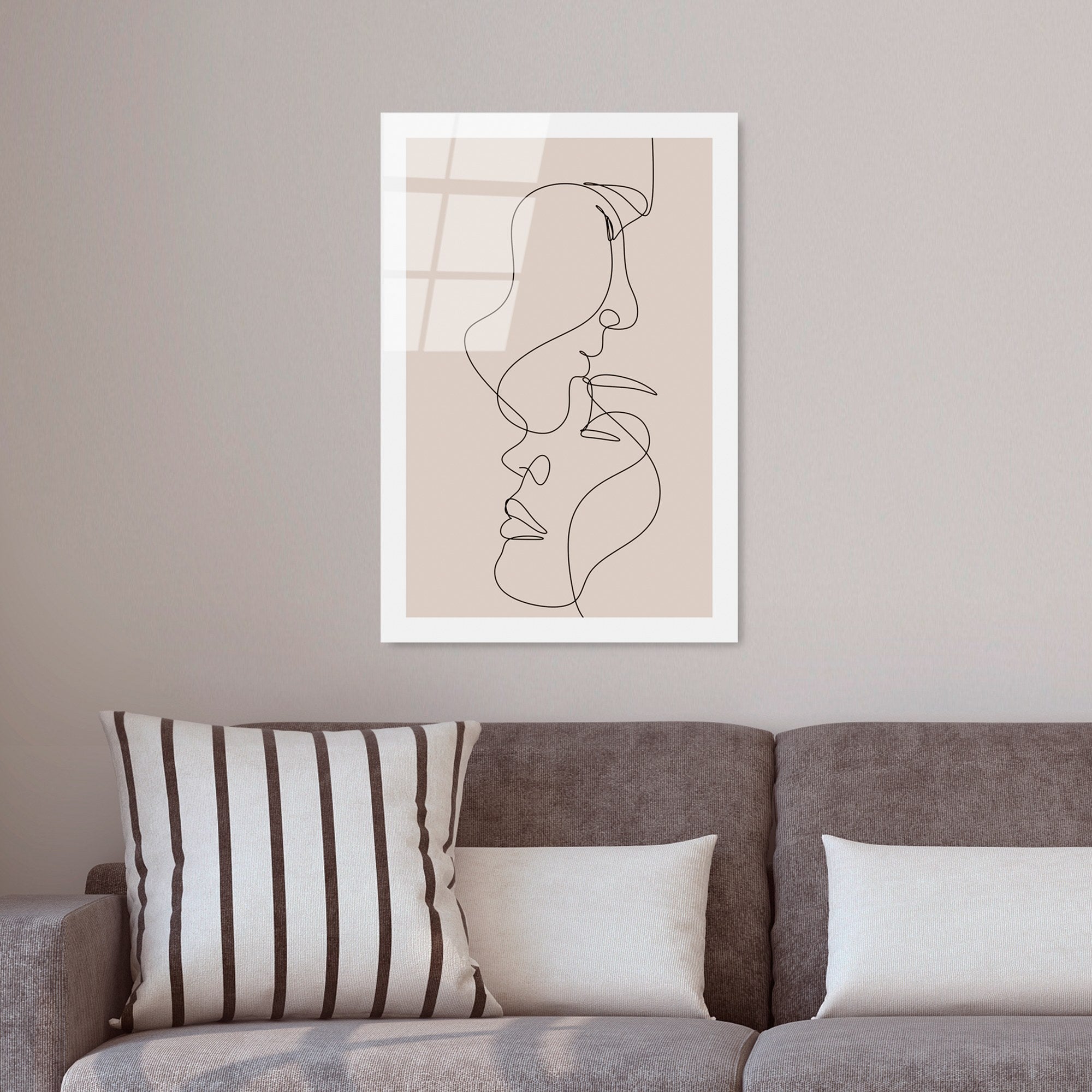 Pintura Decorativa em Vidro Temperado 4 mm — UV-1038 (30 x 45 cm), Multicolor