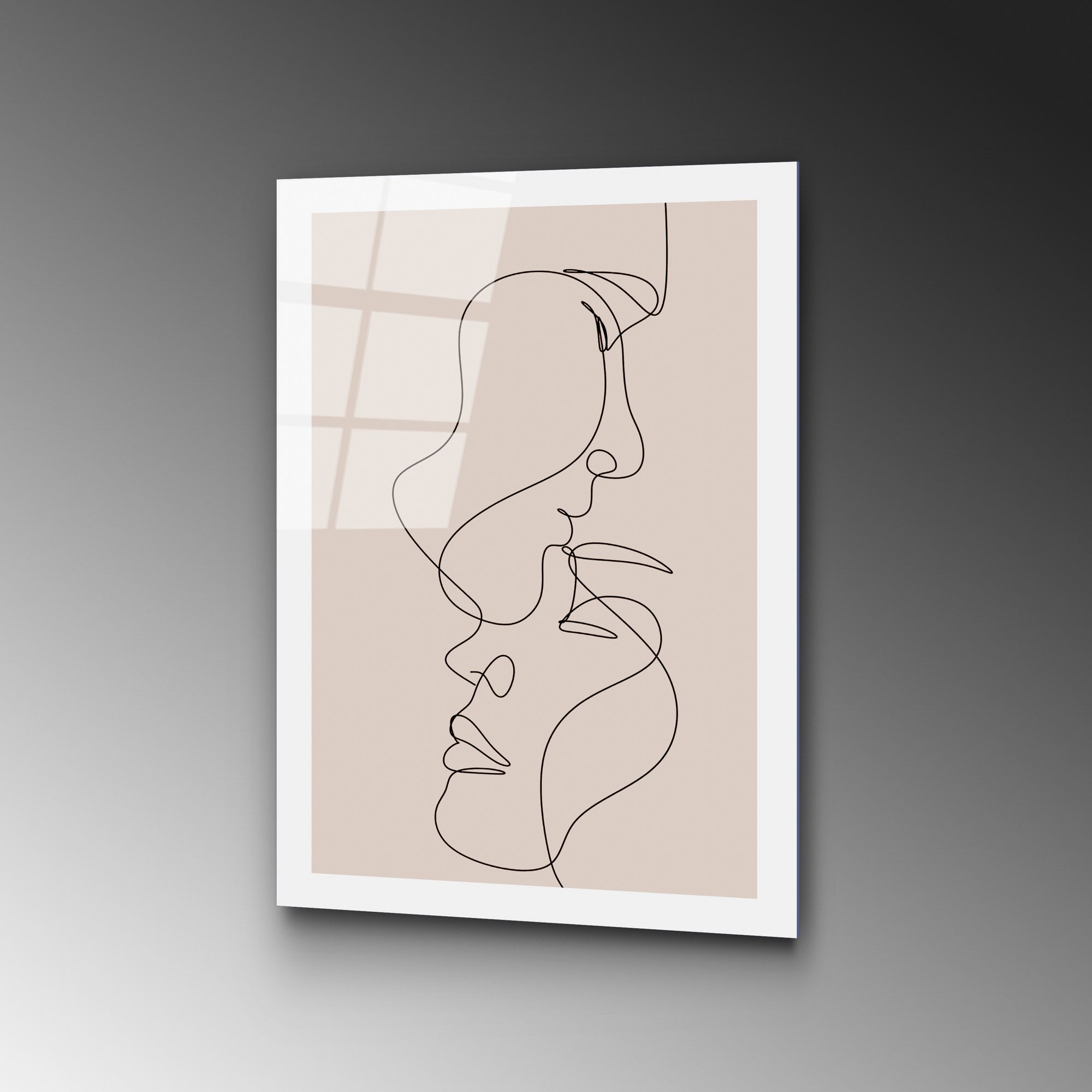 Pintura Decorativa em Vidro Temperado 4 mm — UV-1038 (30 x 45 cm), Multicolor