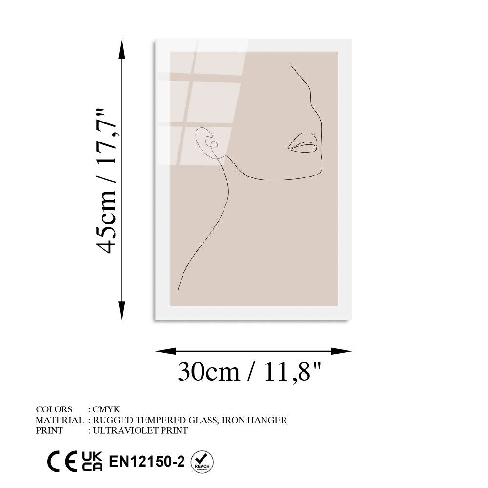 Quadro Decorativo em Vidro Temperado Multicolor 30x45 cm (4 mm) – UV-1039