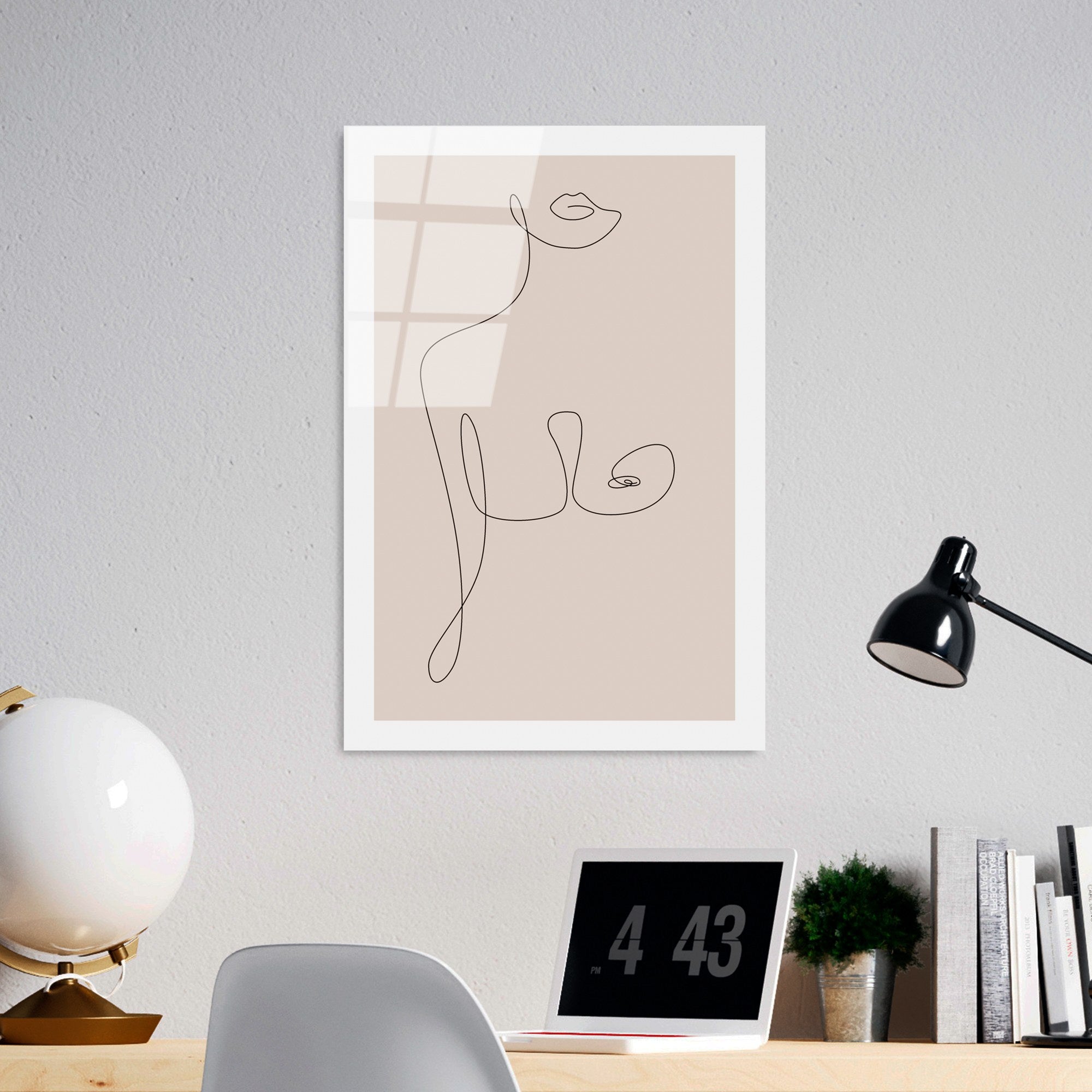 Quadro Decorativo 100% Vidro Temperado UV-1040, 30 x 45 cm, Multicolor, 4 mm