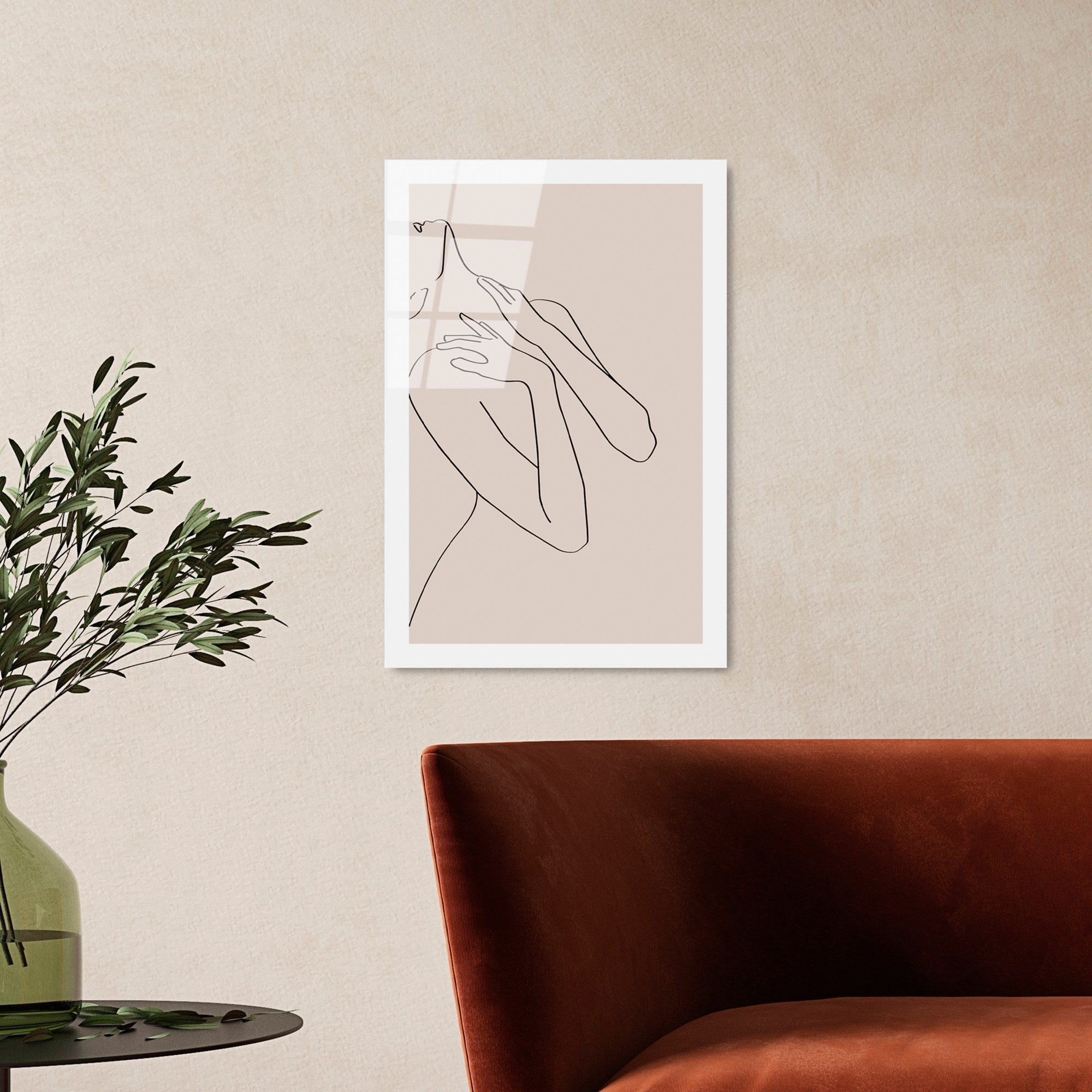 Quadro Decorativo em Vidro Temperado UV-1041, 30 x 45 cm, Multicolor, 4 mm