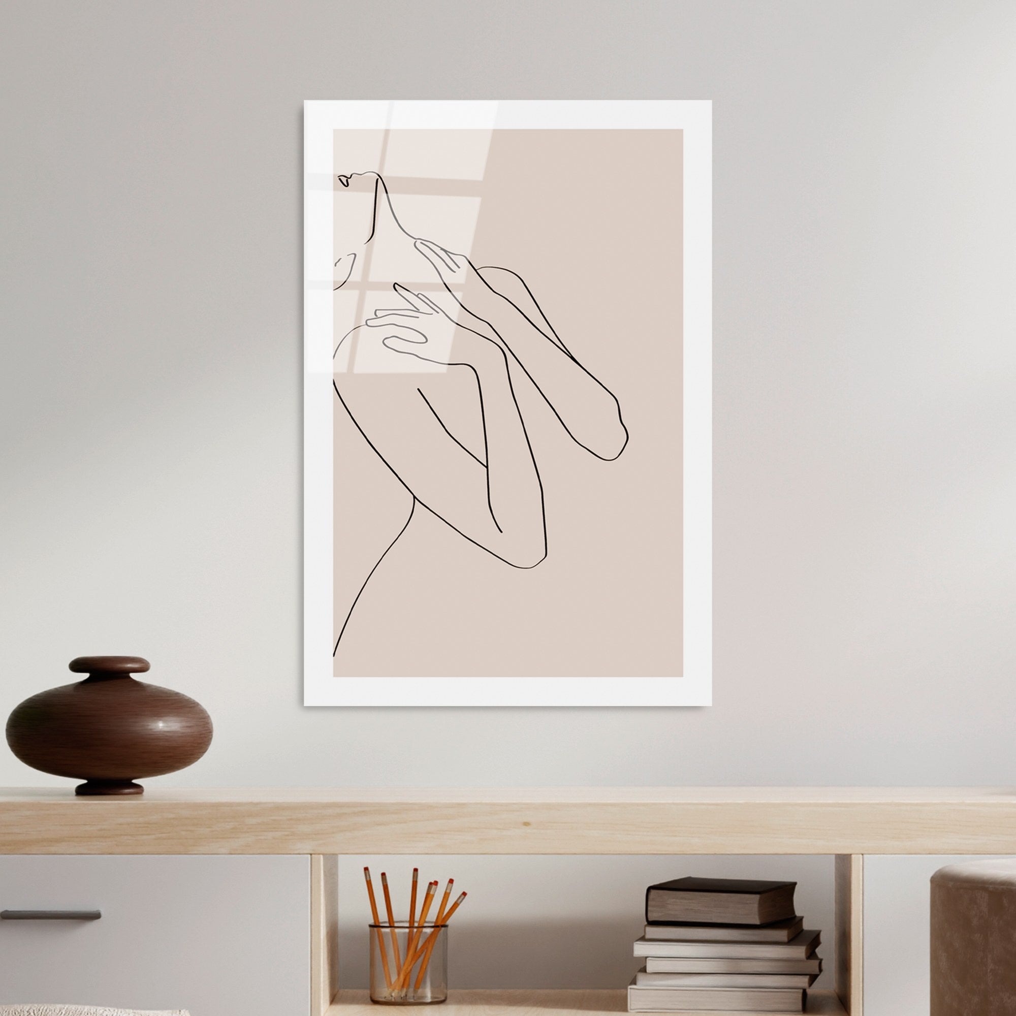 Quadro Decorativo em Vidro Temperado UV-1041, 30 x 45 cm, Multicolor, 4 mm