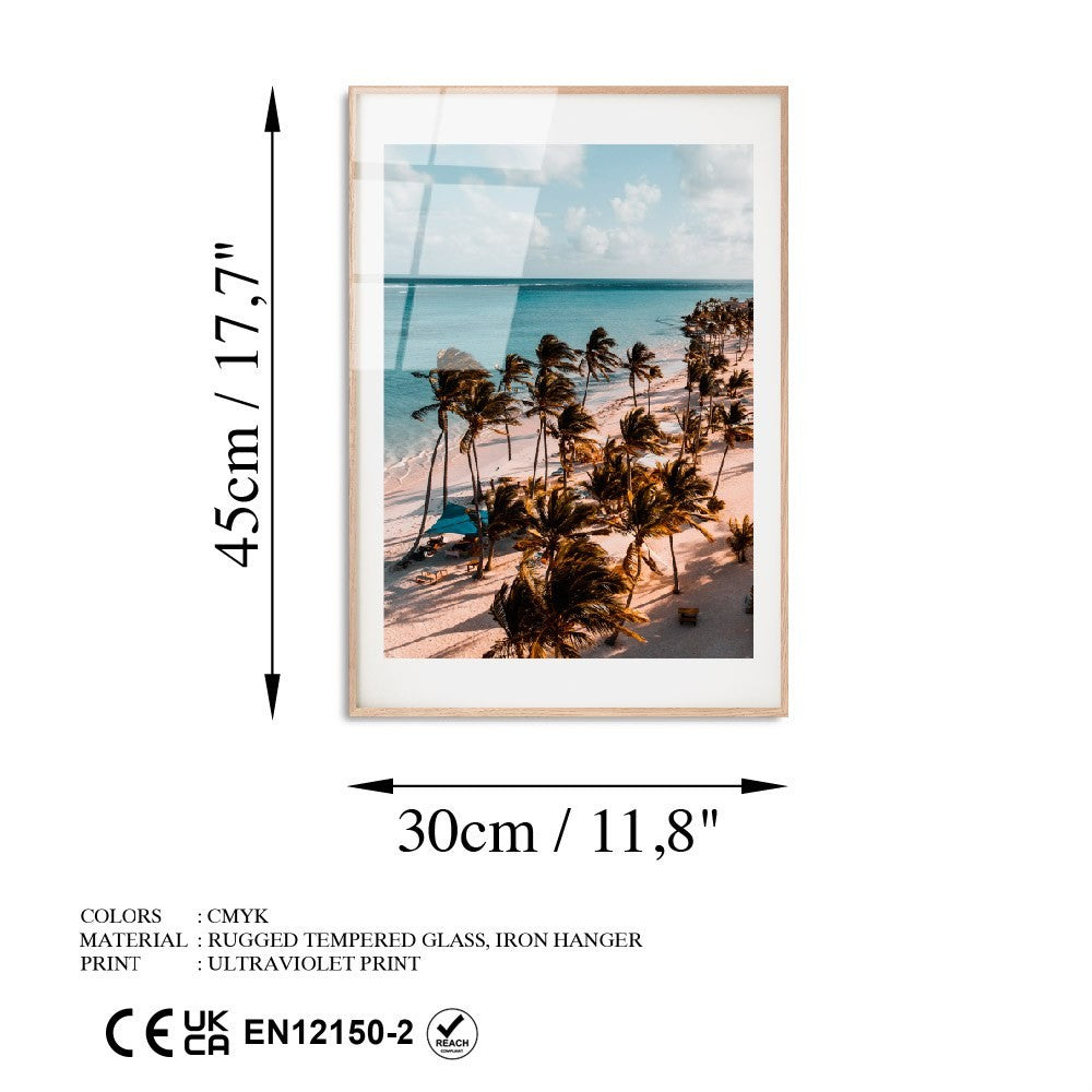 Quadro Decorativo em 100% Vidro Temperado UV-1046, 30x45 cm, Multicolor (4 mm)