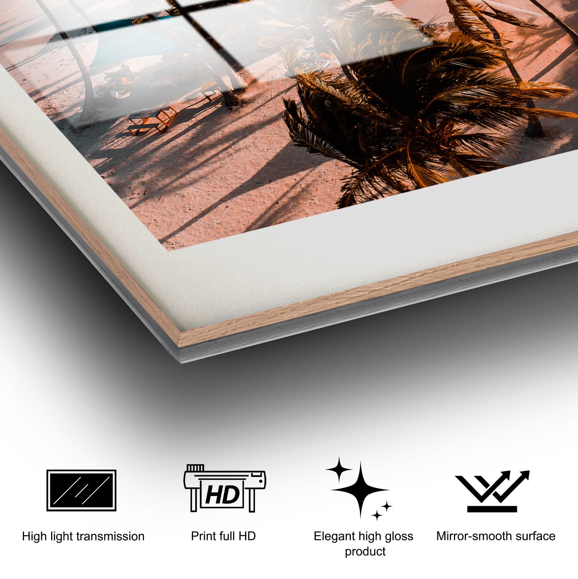 Quadro Decorativo em 100% Vidro Temperado UV-1046, 30x45 cm, Multicolor (4 mm)