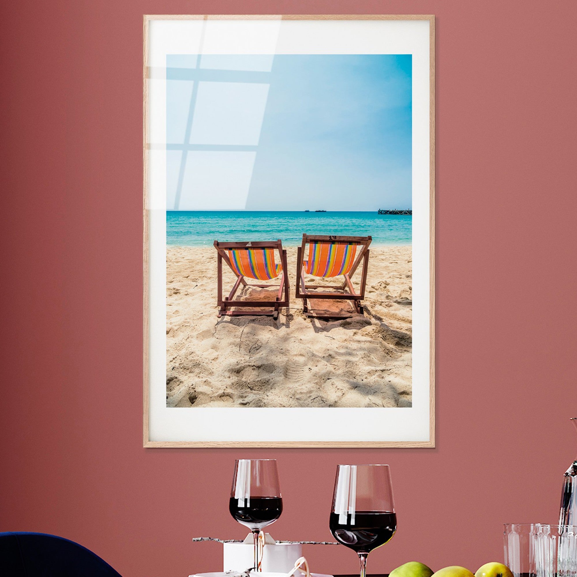 Quadro Decorativo em Vidro Temperado UV-1048, 30 x 45 cm, Multicolorido (4 mm)