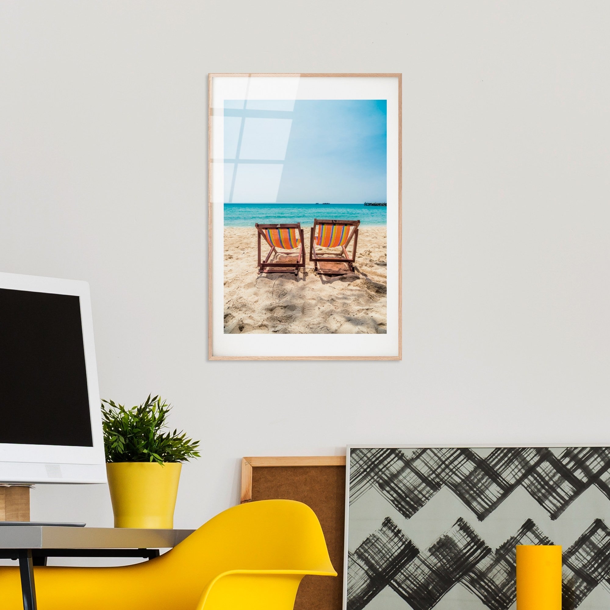 Quadro Decorativo em Vidro Temperado UV-1048, 30 x 45 cm, Multicolorido (4 mm)