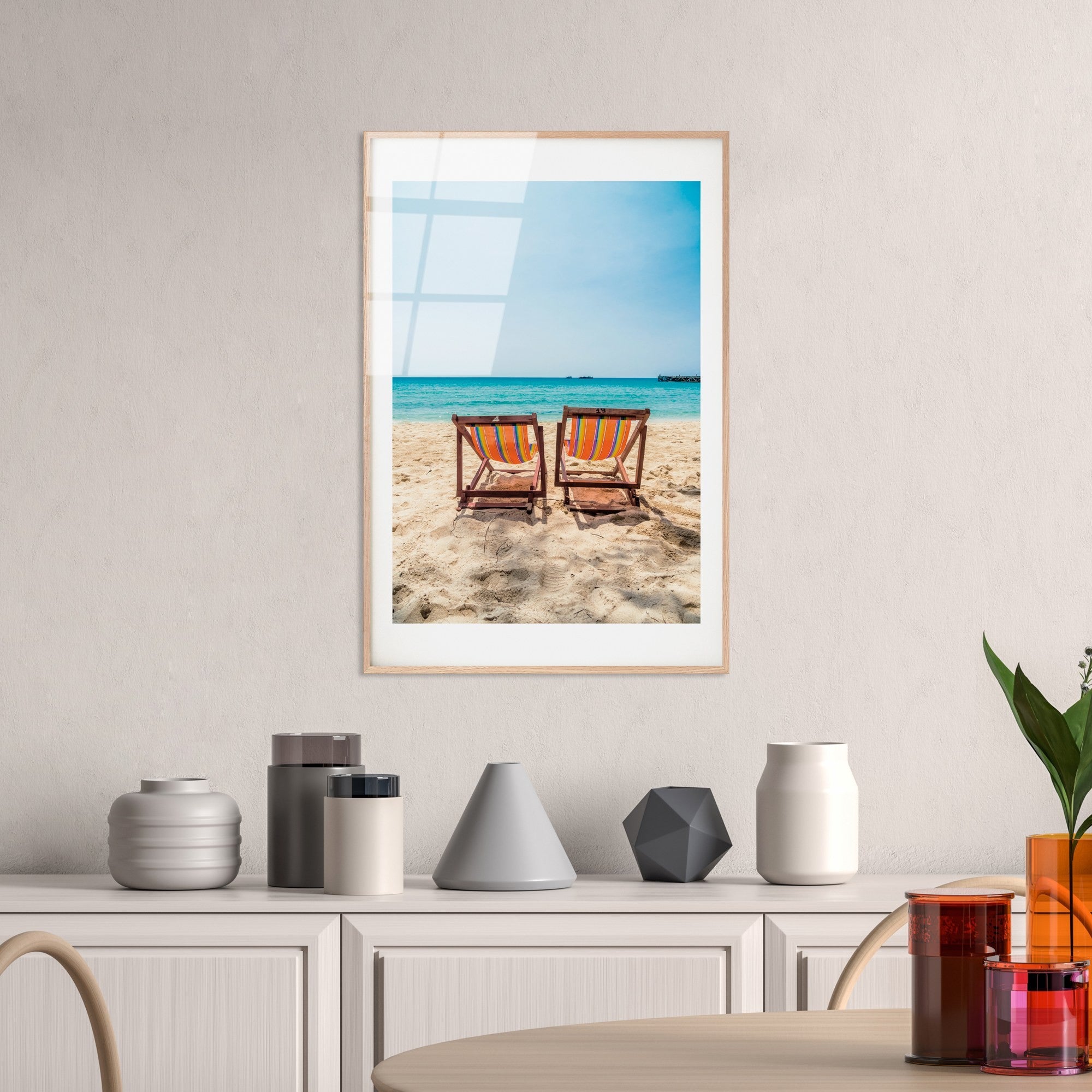 Quadro Decorativo em Vidro Temperado UV-1048, 30 x 45 cm, Multicolorido (4 mm)