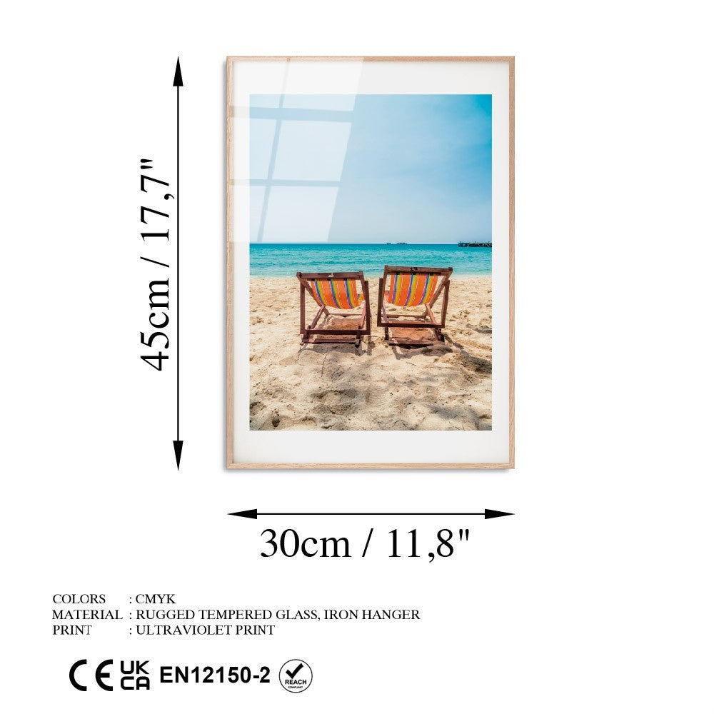 Quadro Decorativo em Vidro Temperado UV-1048, 30 x 45 cm, Multicolorido (4 mm)