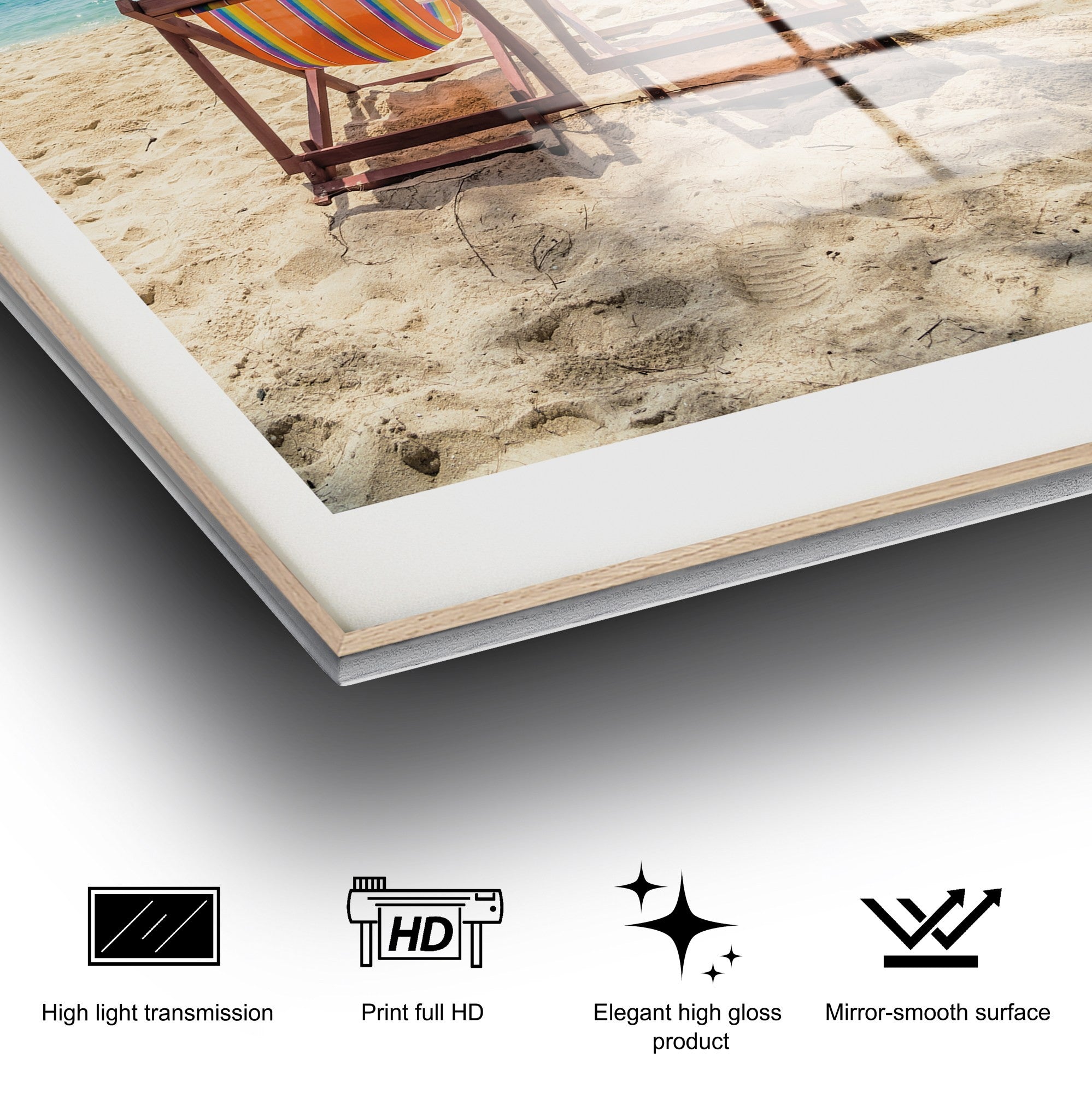 Quadro Decorativo em Vidro Temperado UV-1048, 30 x 45 cm, Multicolorido (4 mm)