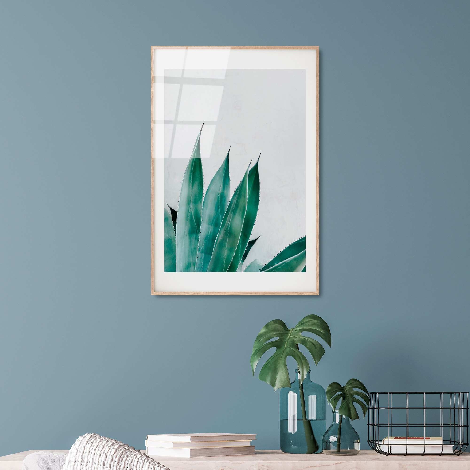 Quadro Decorativo em Vidro Temperado UV-1051, Multicolor, 30 x 45 cm (4 mm)