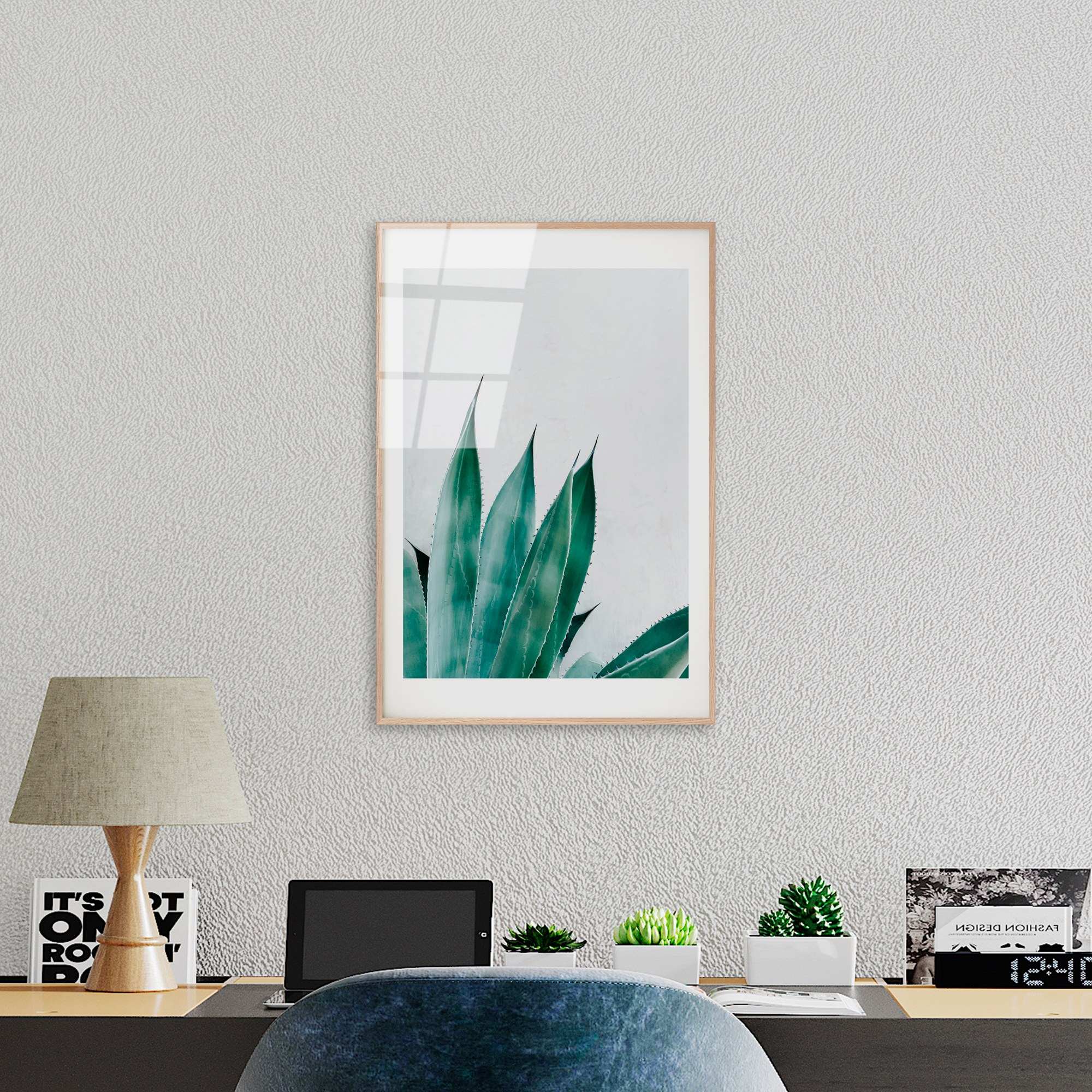 Quadro Decorativo em Vidro Temperado UV-1051, Multicolor, 30 x 45 cm (4 mm)