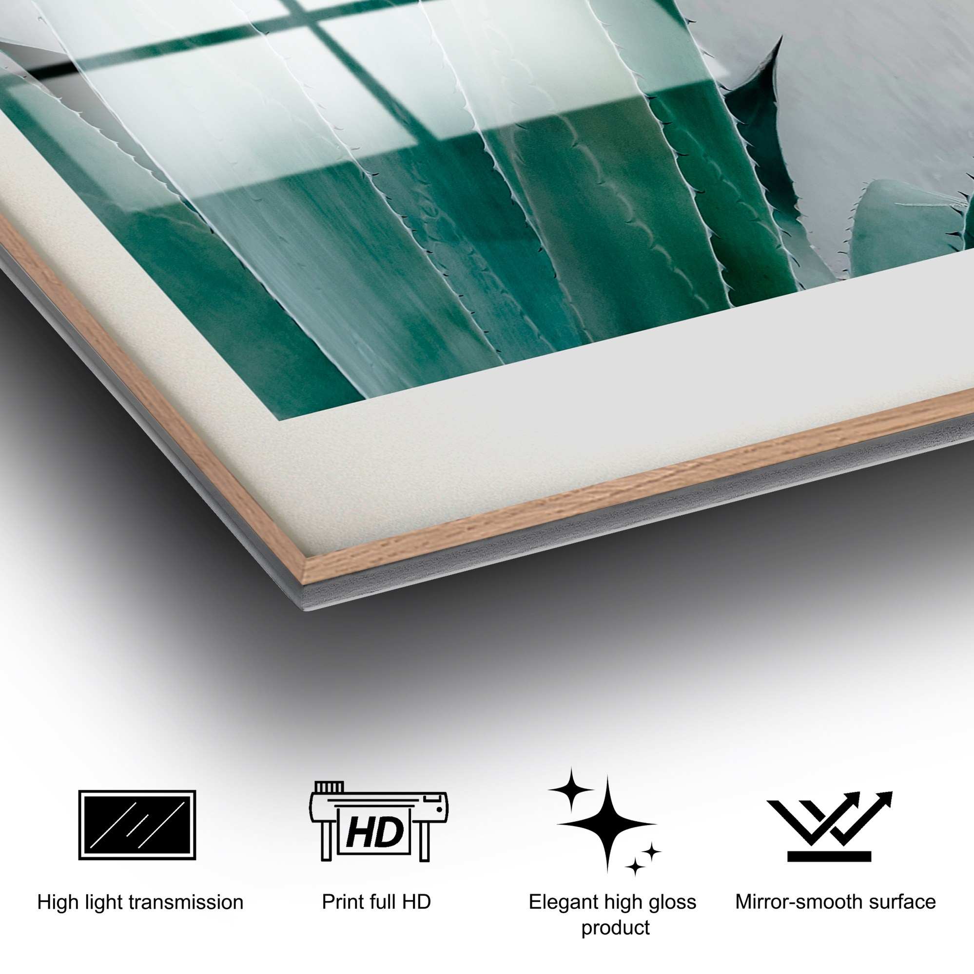 Quadro Decorativo em Vidro Temperado UV-1051, Multicolor, 30 x 45 cm (4 mm)