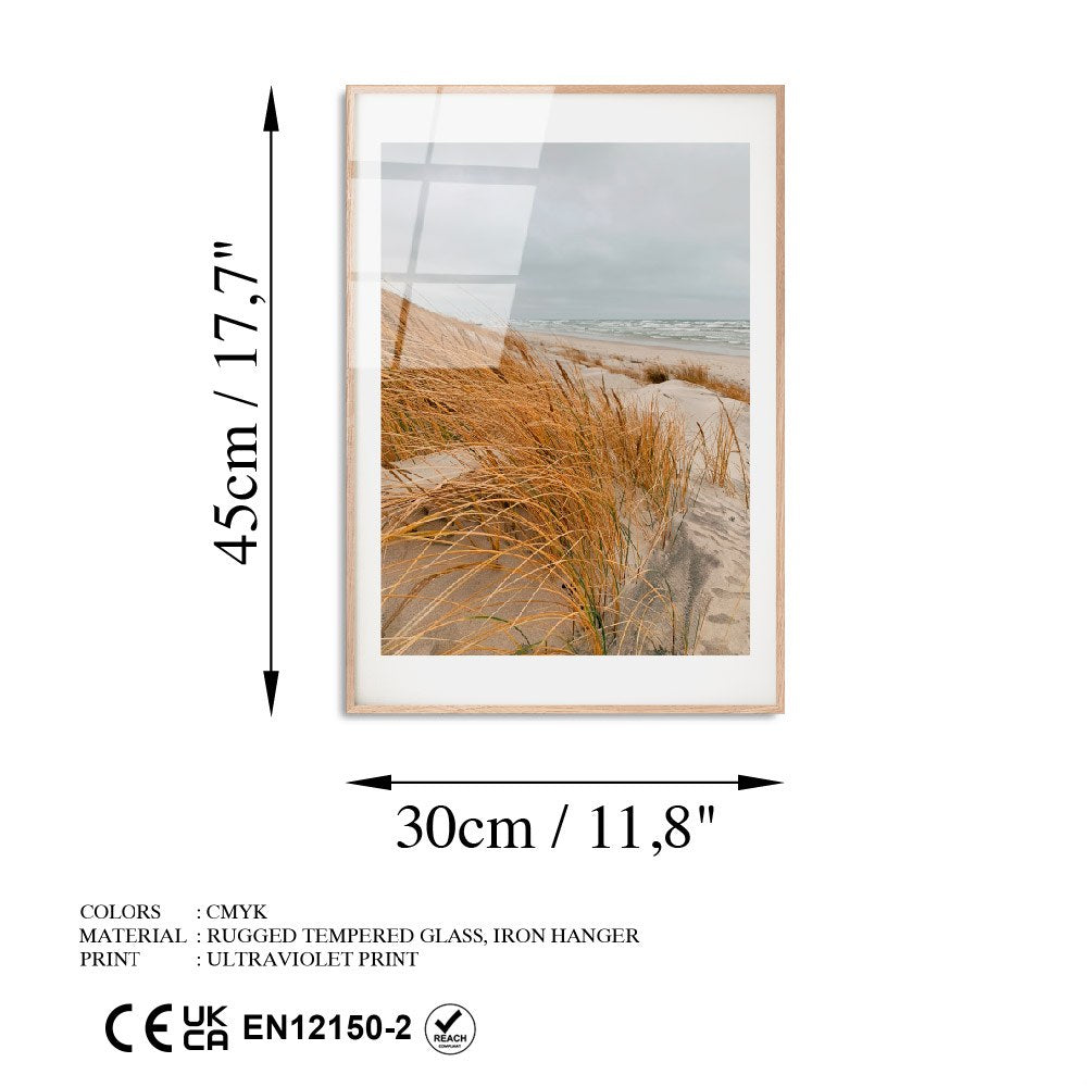 Quadro Decorativo em Vidro Temperado UV-1052, Multicor, 30 x 45 cm (4 mm)