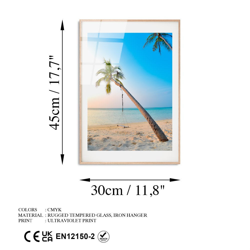 Quadro Decorativo Multicolor em 100% Vidro Temperado 4 mm 30 x 45 cm – UV-1053