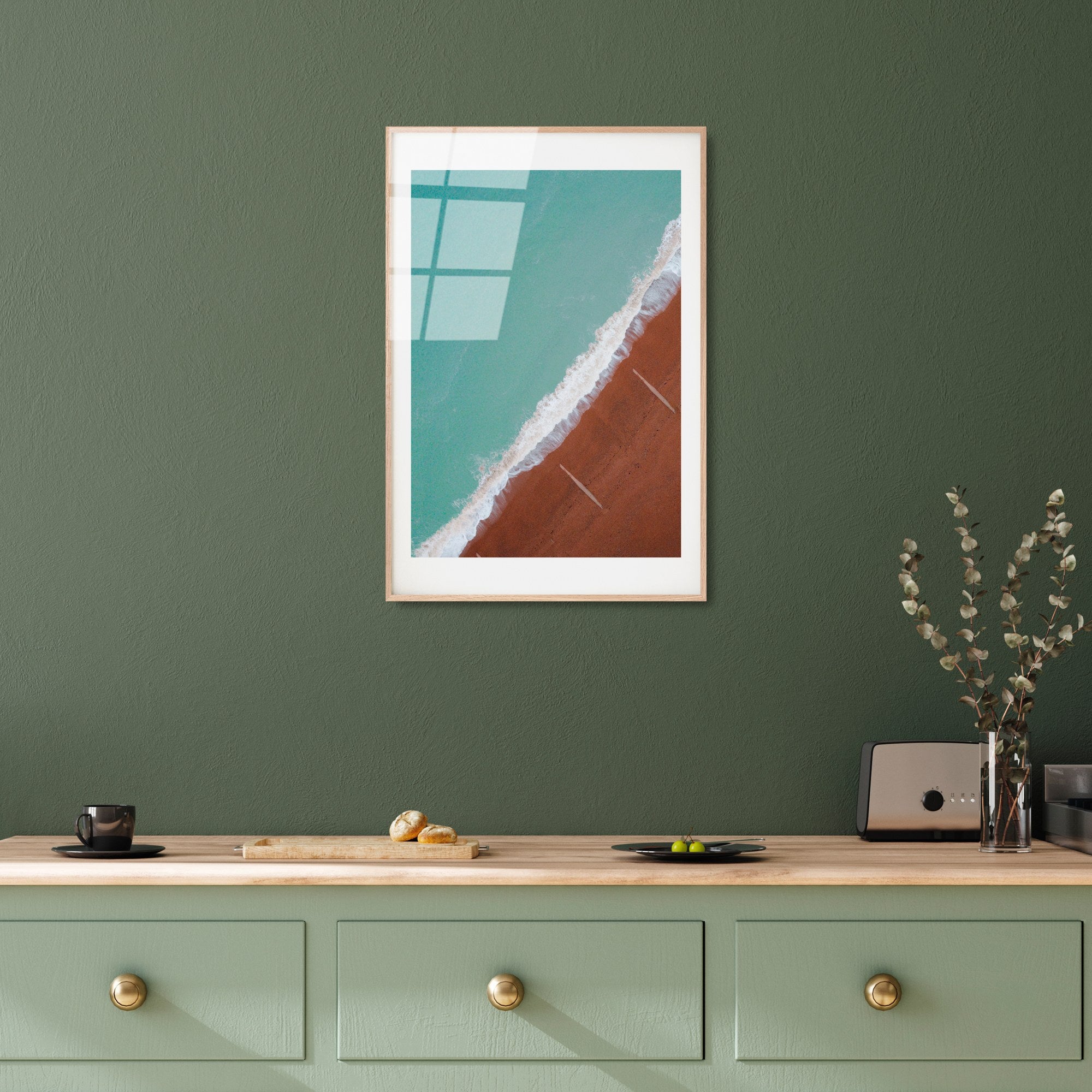 Quadro Decorativo em Vidro Temperado 4 mm Multicolor UV-1055 (30 x 45 cm)