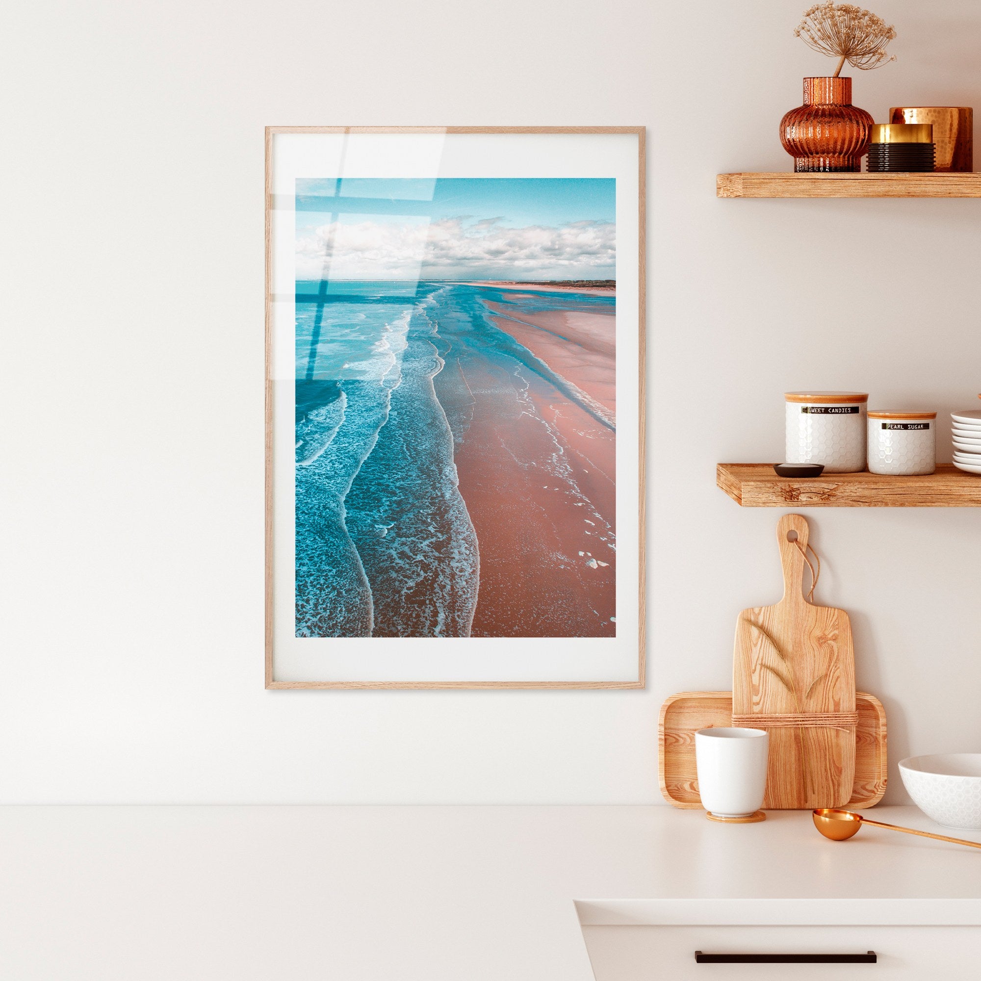 Quadro Decorativo em Vidro Temperado UV-1057, Multicolor, 30 x 45 cm (4 mm)