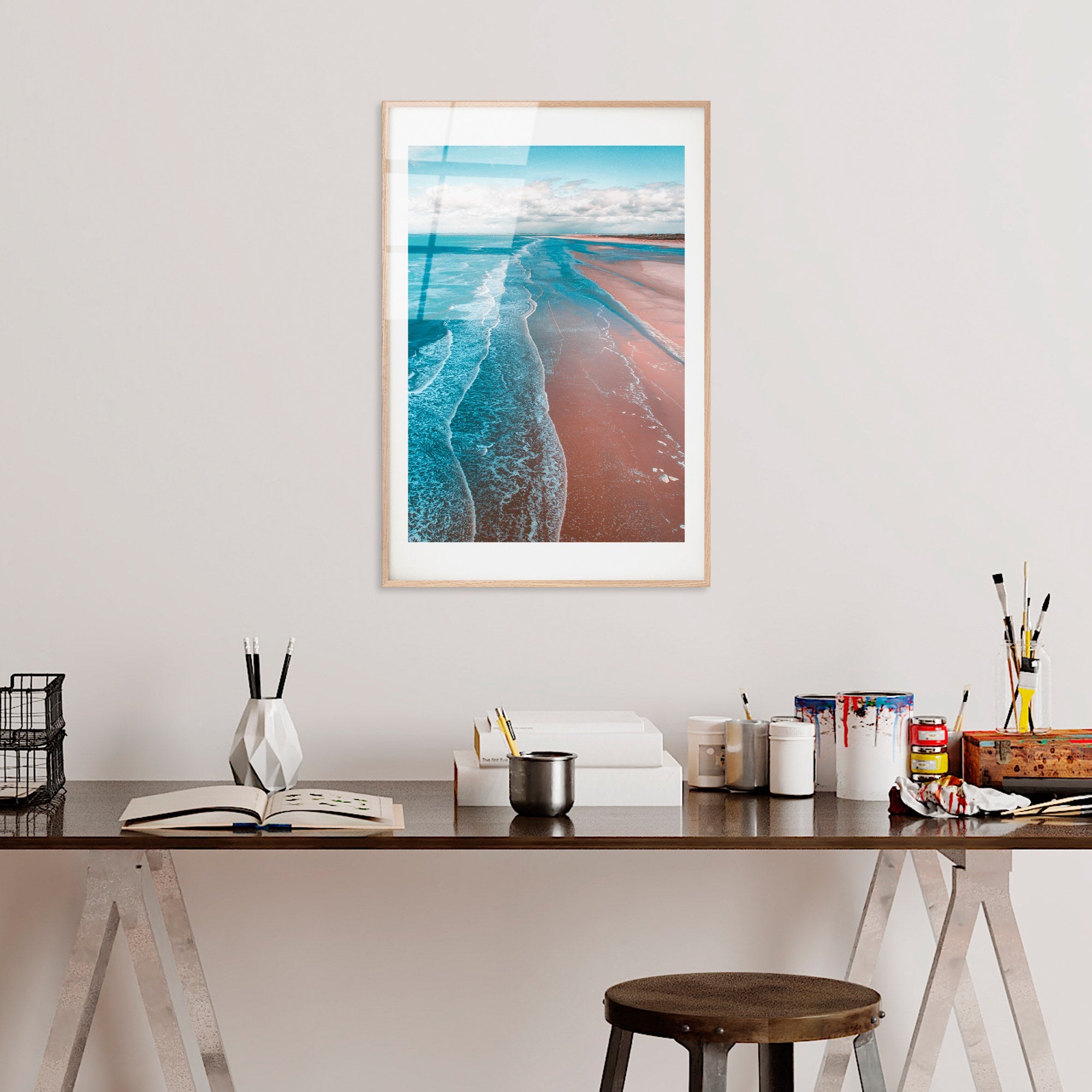 Quadro Decorativo em Vidro Temperado UV-1057, Multicolor, 30 x 45 cm (4 mm)