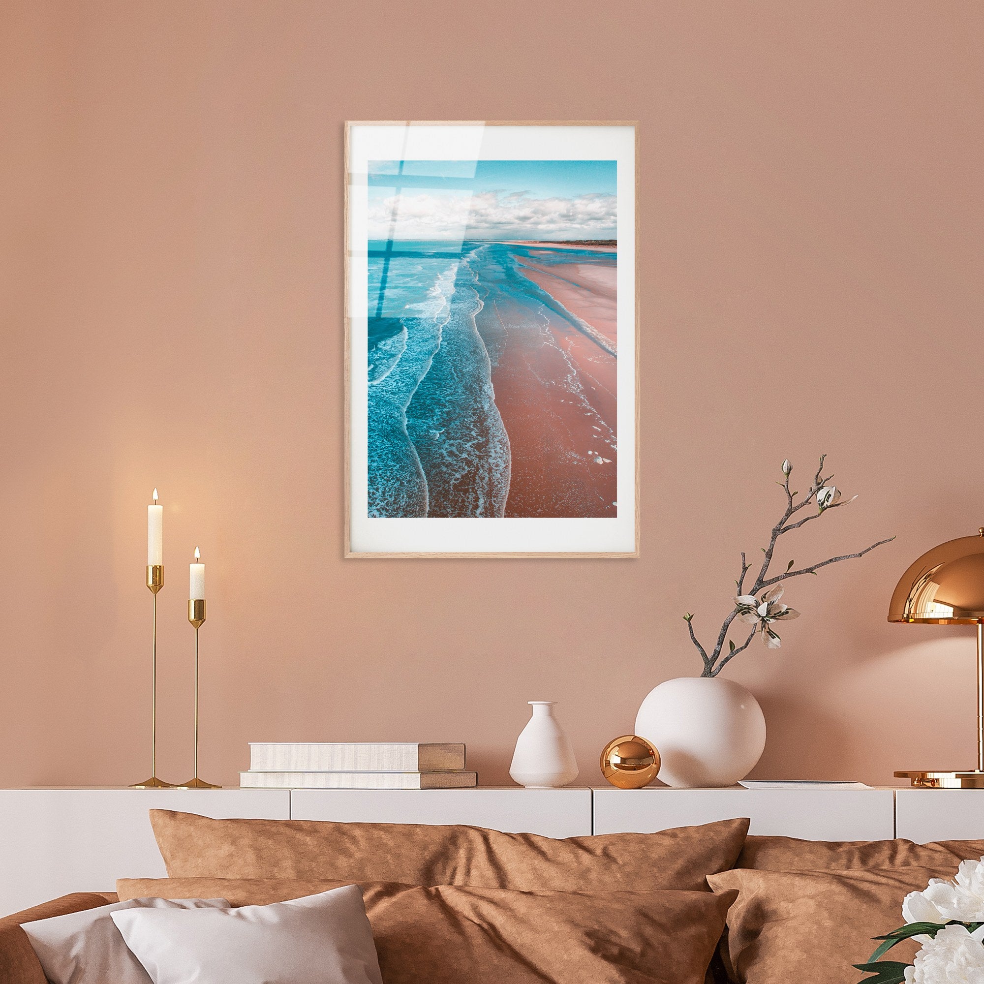 Quadro Decorativo em Vidro Temperado UV-1057, Multicolor, 30 x 45 cm (4 mm)