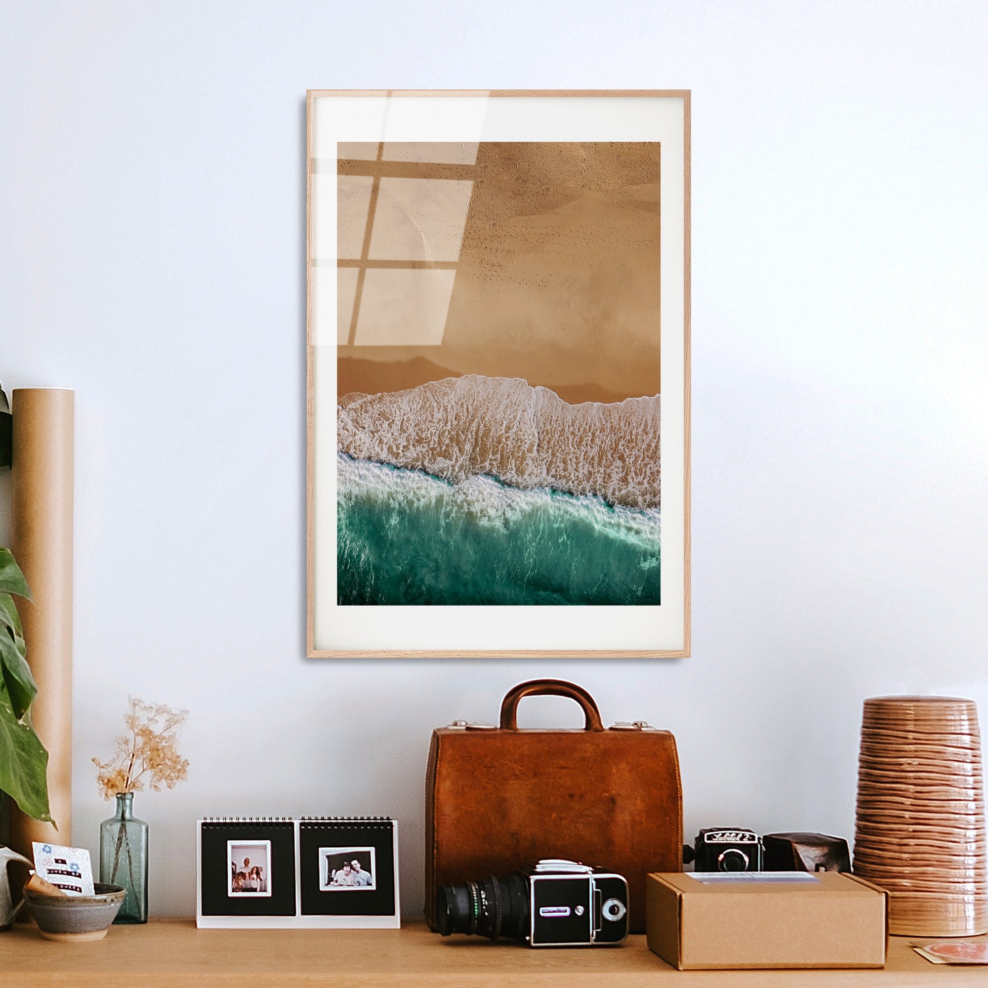 Quadro Decorativo em Vidro Temperado 4 mm UV-1059, 30x45 cm, Multicolor