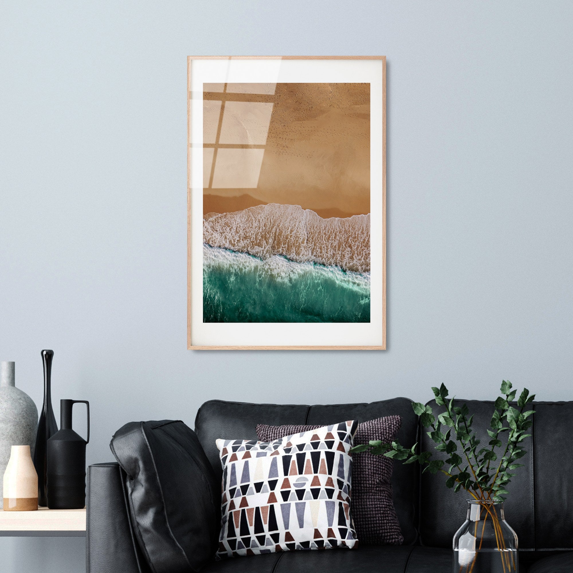 Quadro Decorativo em Vidro Temperado 4 mm UV-1059, 30x45 cm, Multicolor