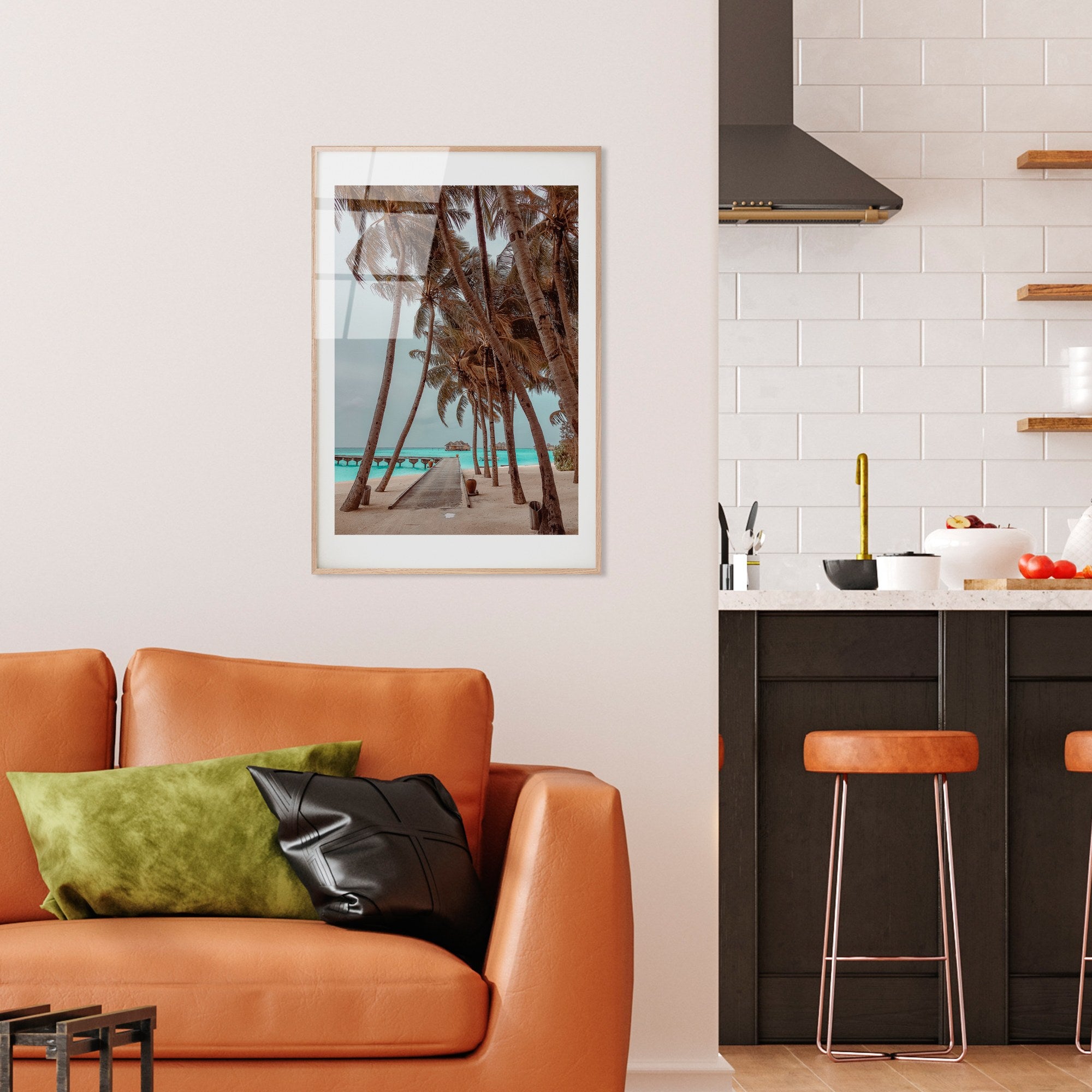 Quadro Decorativo em Vidro Temperado (4 mm) UV-1062, Multicolor, 30 x 45 cm