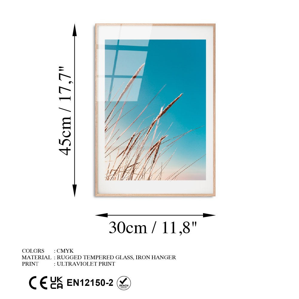 Quadro Decorativo em Vidro Temperado UV-1063, Multicolor, 30 x 45 cm (Vidro 100% Temperado 4 mm)