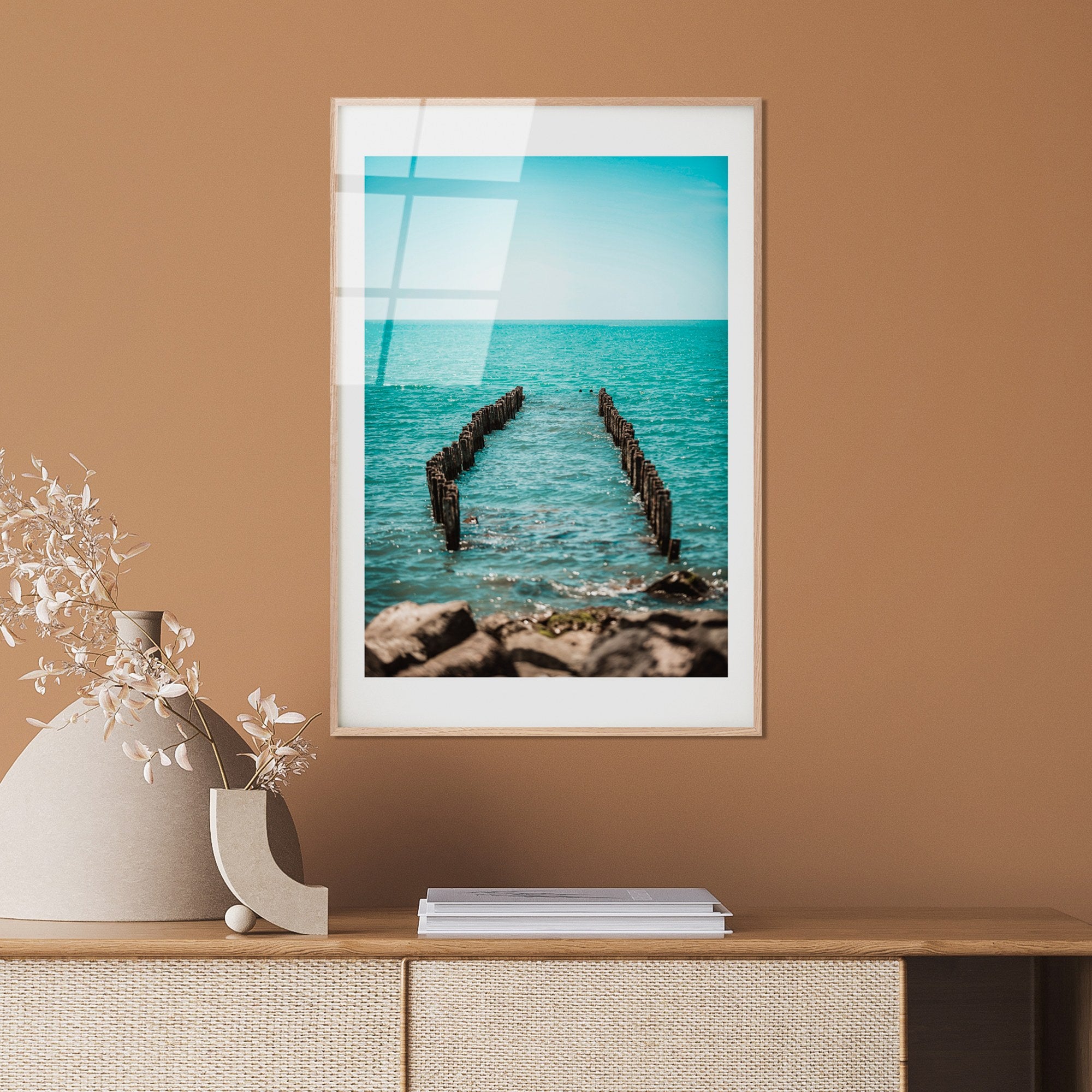 Quadro Decorativo em Vidro Temperado UV-1064, Multicolor, 30 x 45 cm, 4 mm